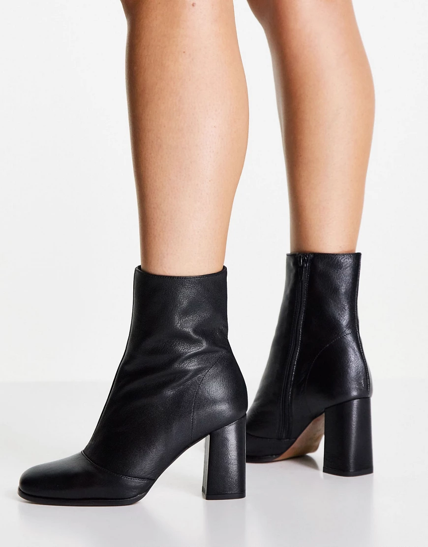 Whistles – Dina Ankle-Boots aus Leder in Schwarz günstig online kaufen