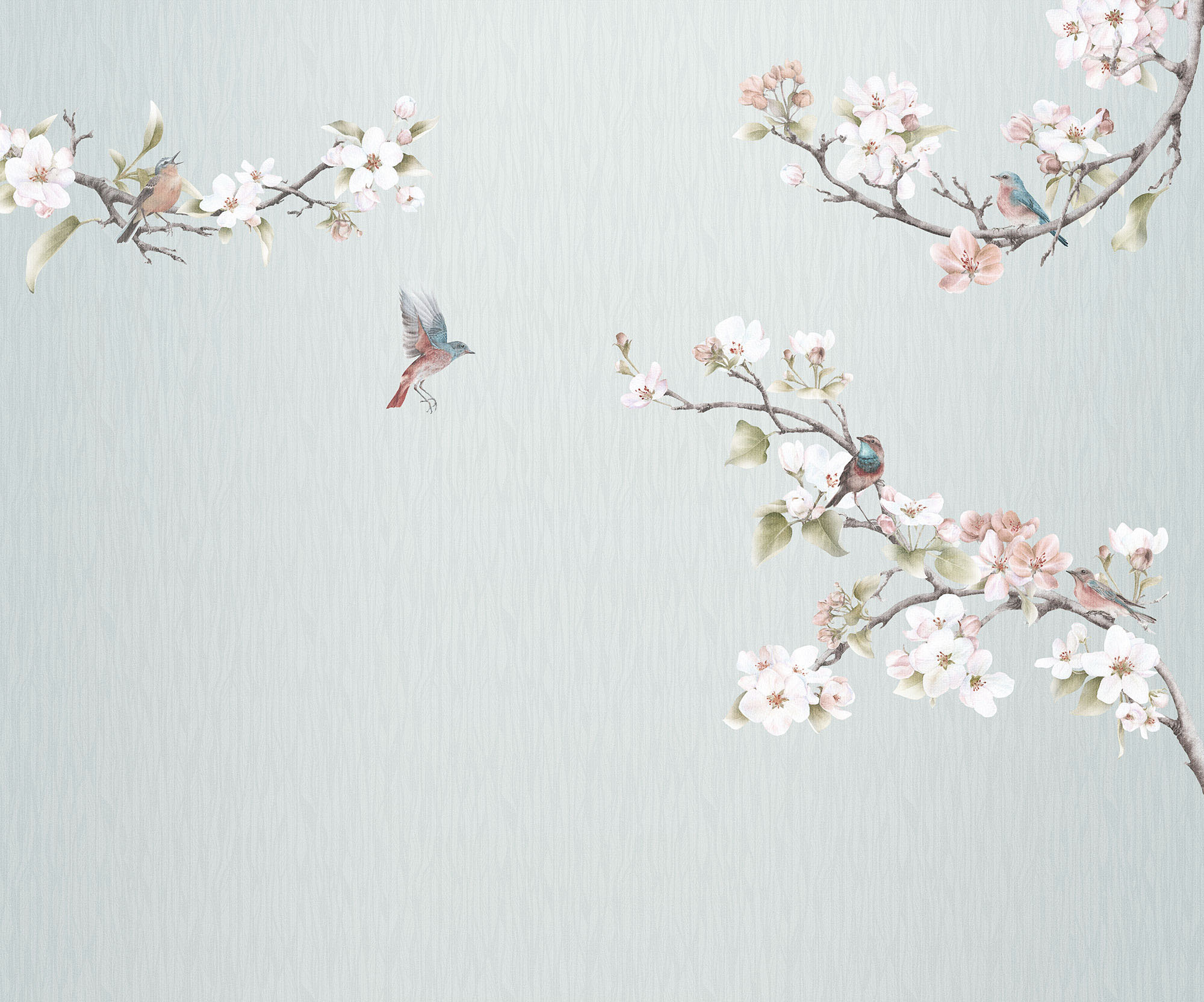 Komar Fototapete »Vlies Fototapete - Apple Blossom - Größe 300 x 250 cm«, b günstig online kaufen