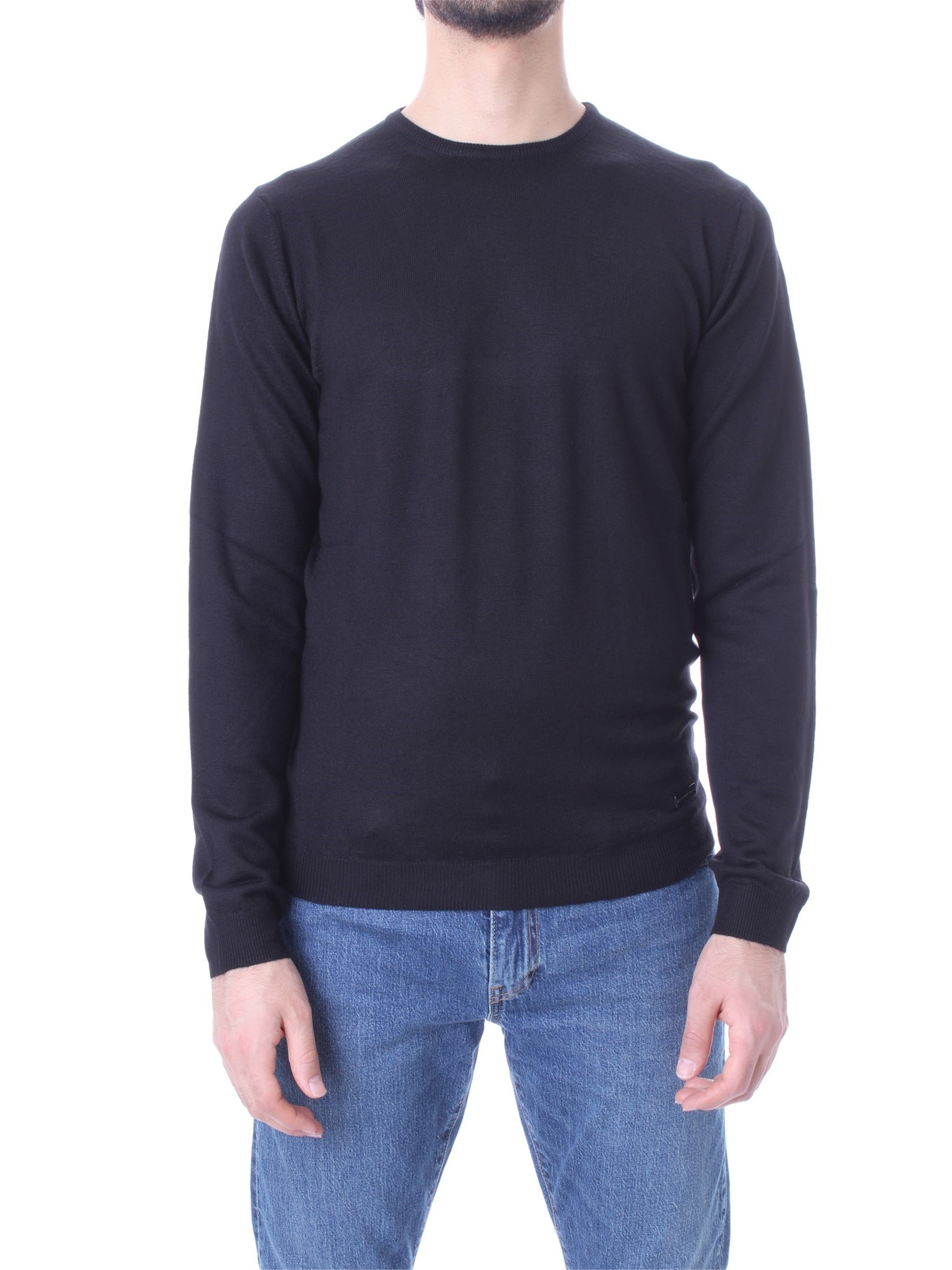 ALESSANDRO DELL'ACQUA Sweatshirt Herren schwarz lana acrilico günstig online kaufen