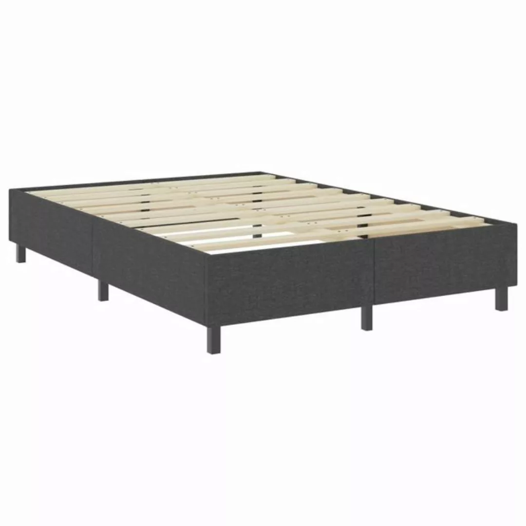 furnicato Bettgestell Boxspring-Grau Stoff 140x200 cm günstig online kaufen