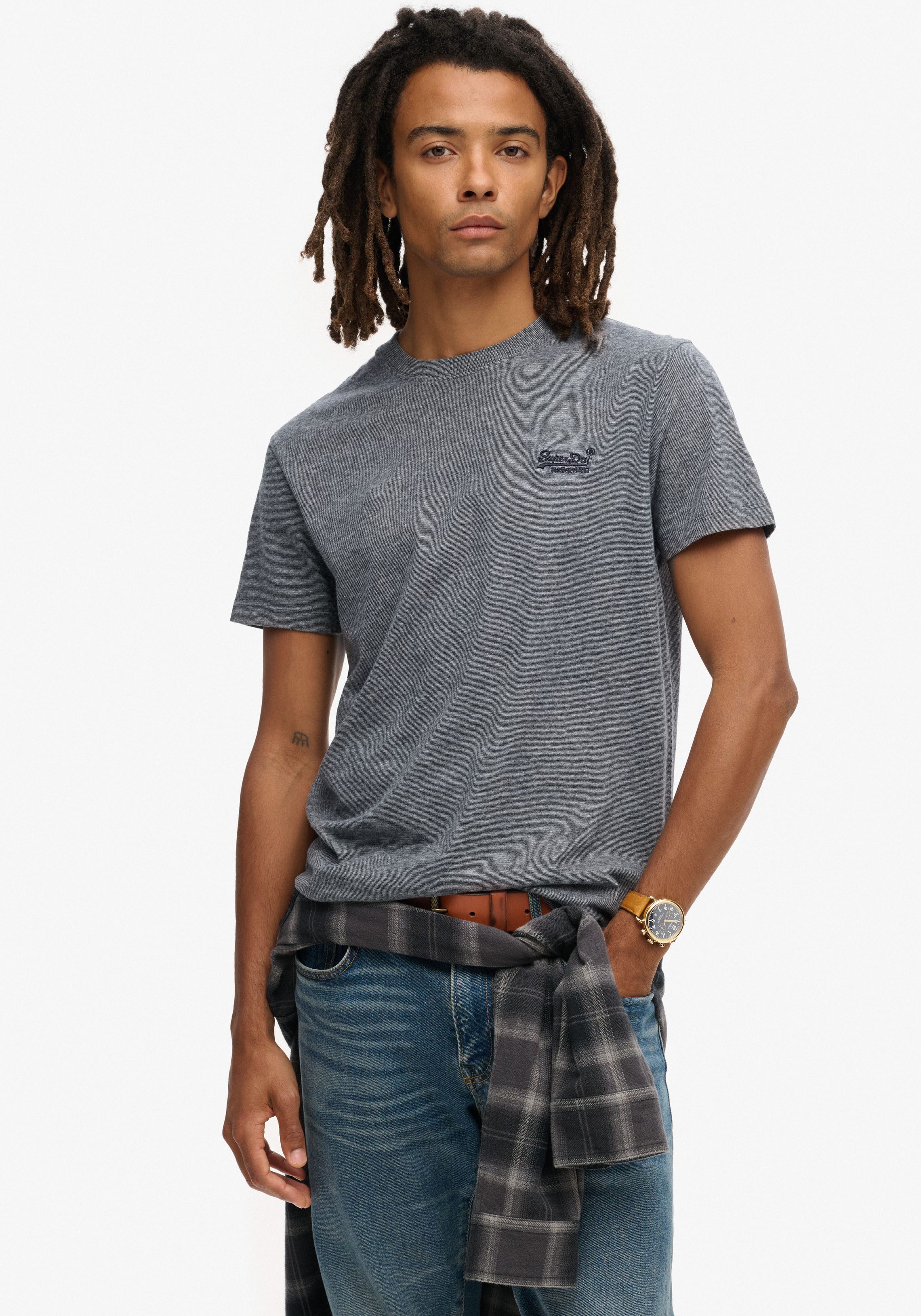 Superdry Rundhalsshirt "ESSENTIAL LOGO EMB TEE" günstig online kaufen