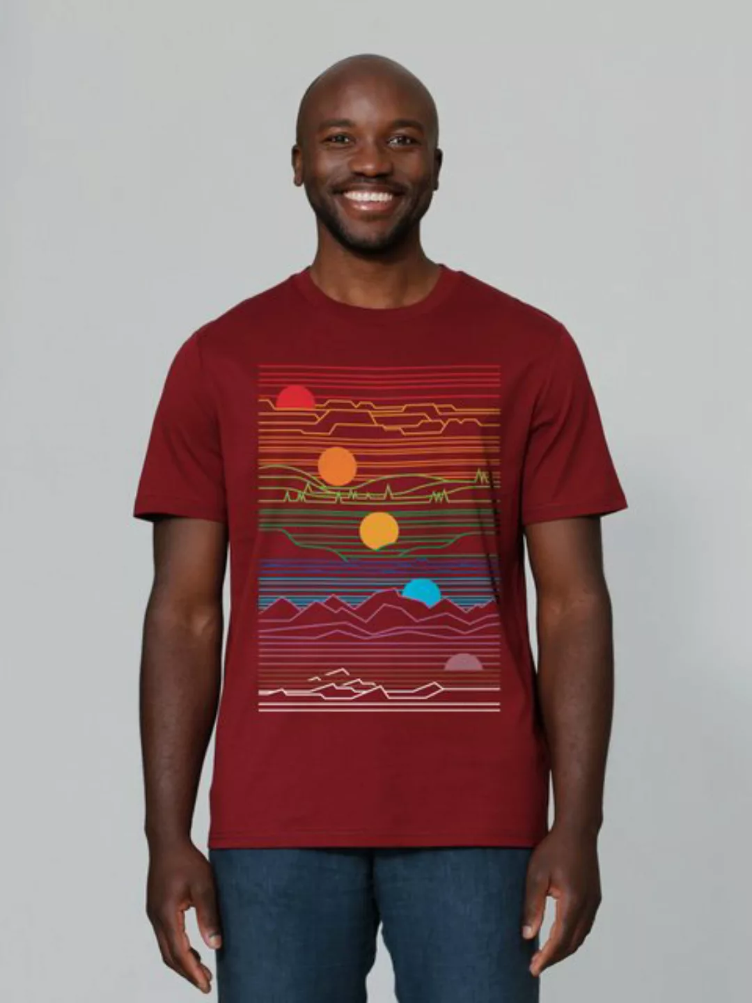 wat? Apparel Print-Shirt Sun And Moon (1-tlg) günstig online kaufen