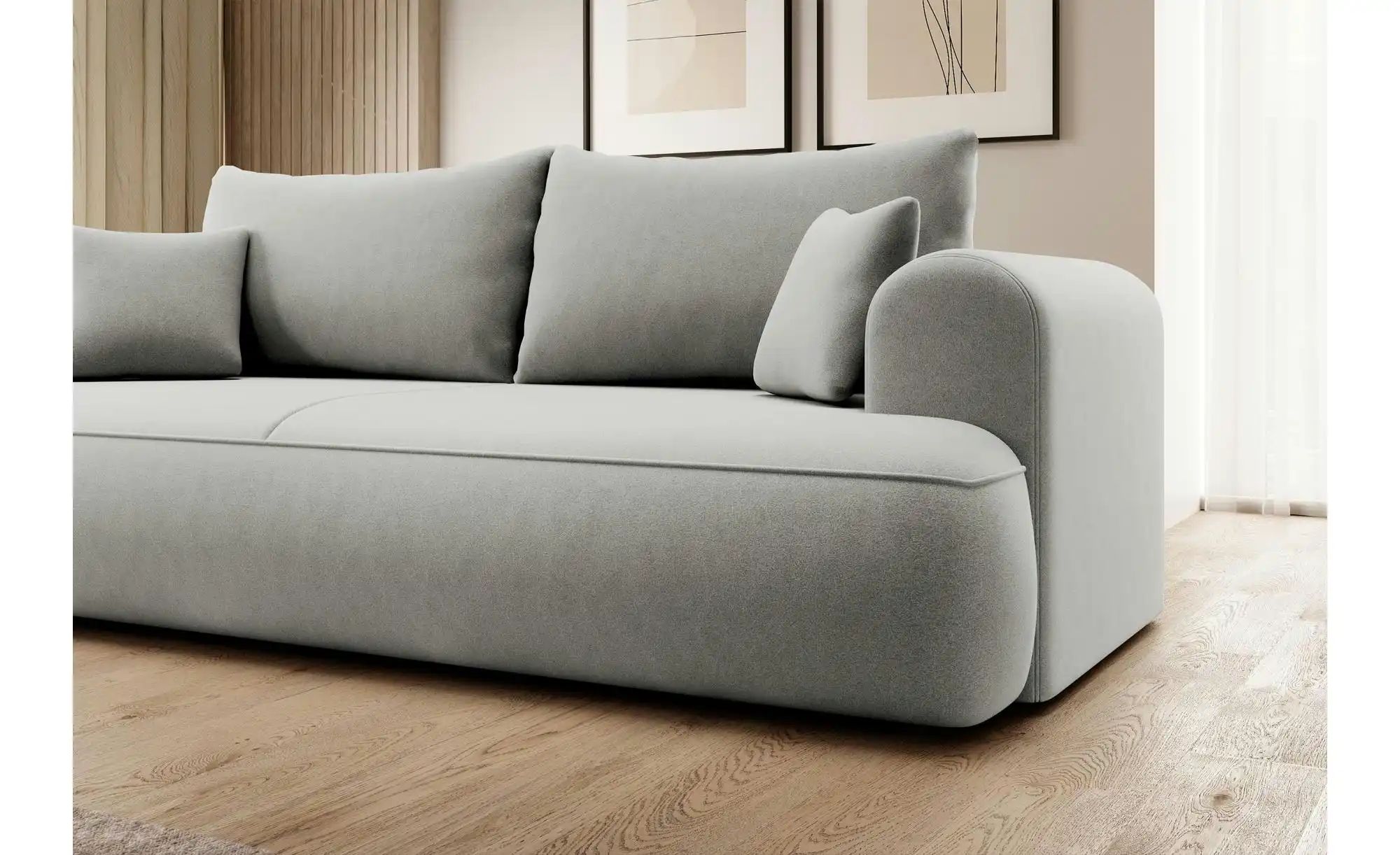 Selsey Einzelsofa mit Schlaffunktion Ovo ¦ grau ¦ Maße (cm): B: 250 H: 92 P günstig online kaufen