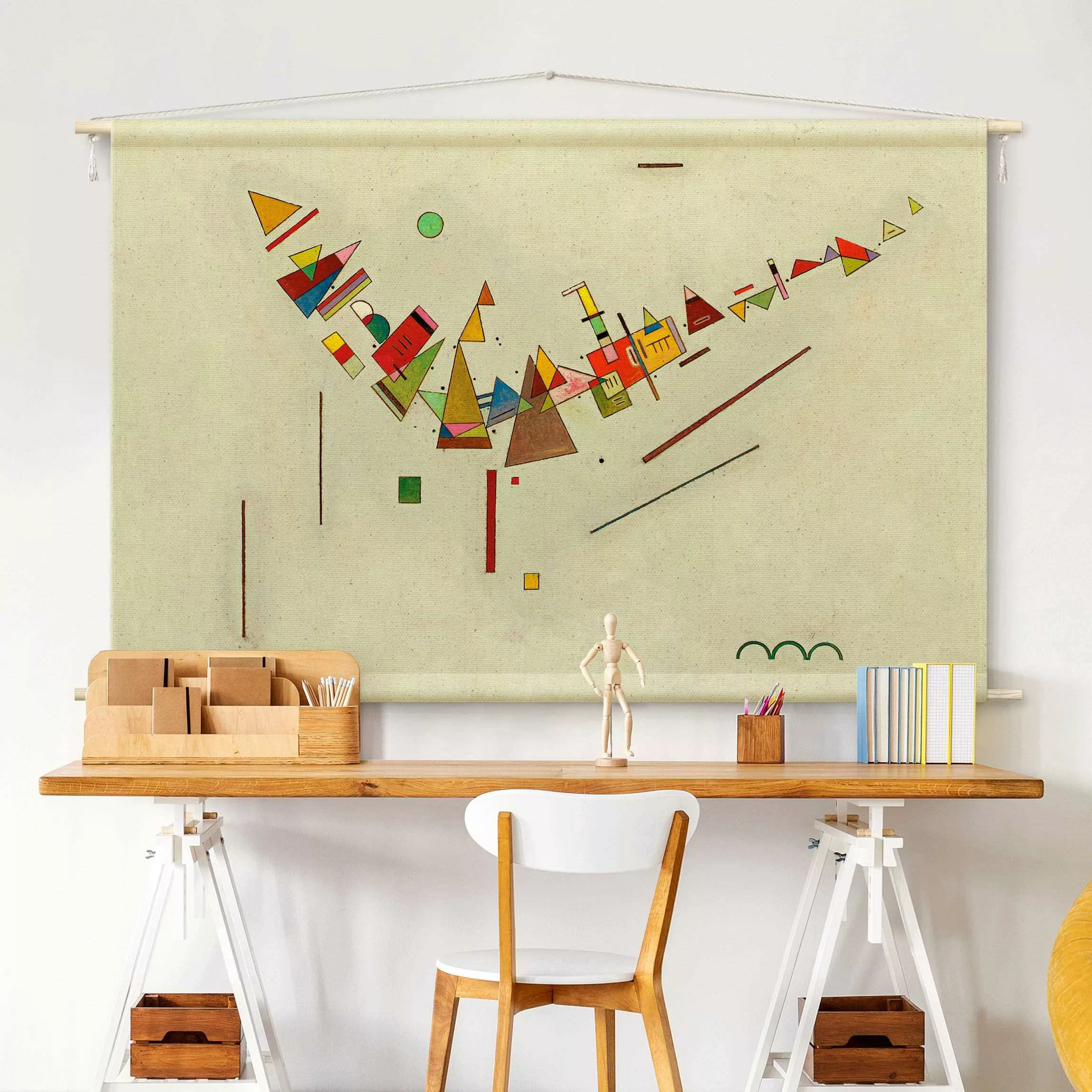 Wandteppich Wassily Kandinsky - Winkelschwung günstig online kaufen