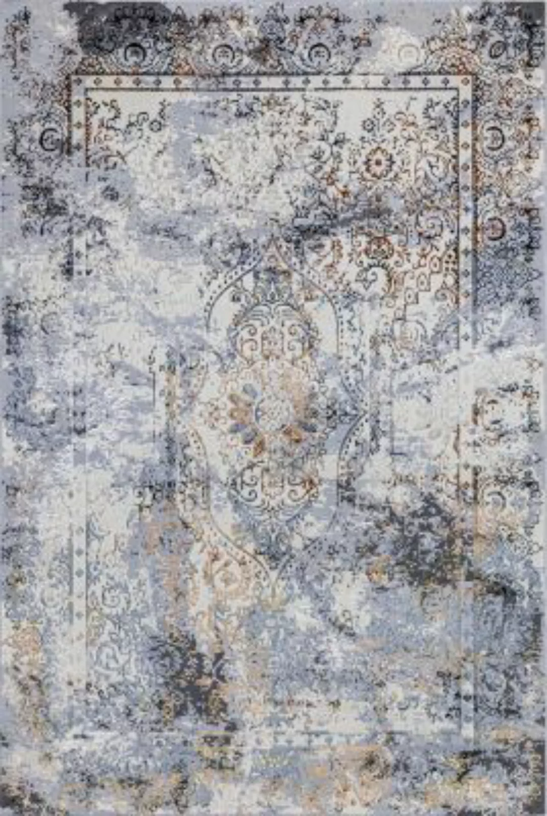 Carpetilla Designteppich Senfony Orientalischer Teppich grau Gr. 120 x 170 günstig online kaufen