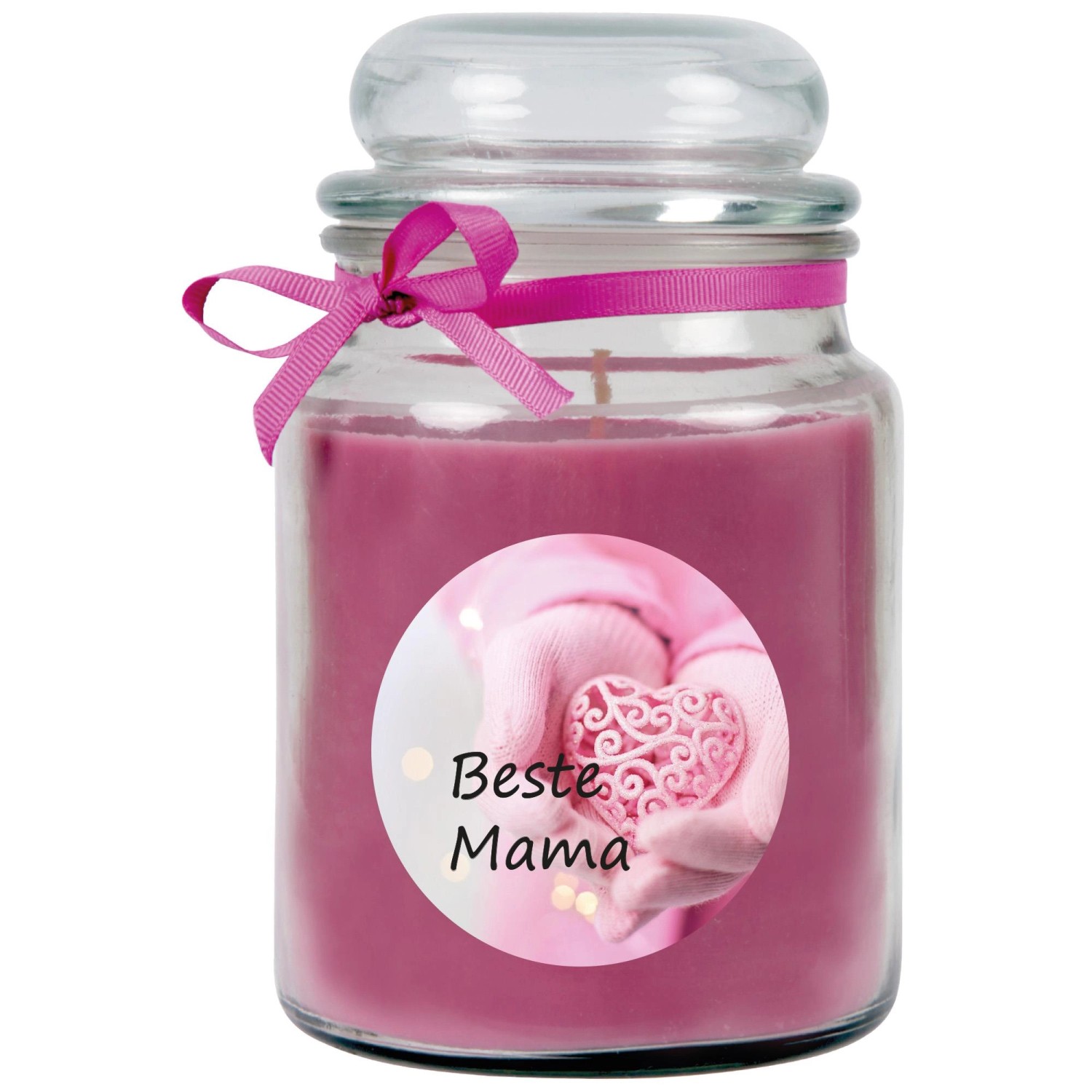 HS Candle Duftkerze & Bonbon Glas Muttertag Lila Lavendel günstig online kaufen