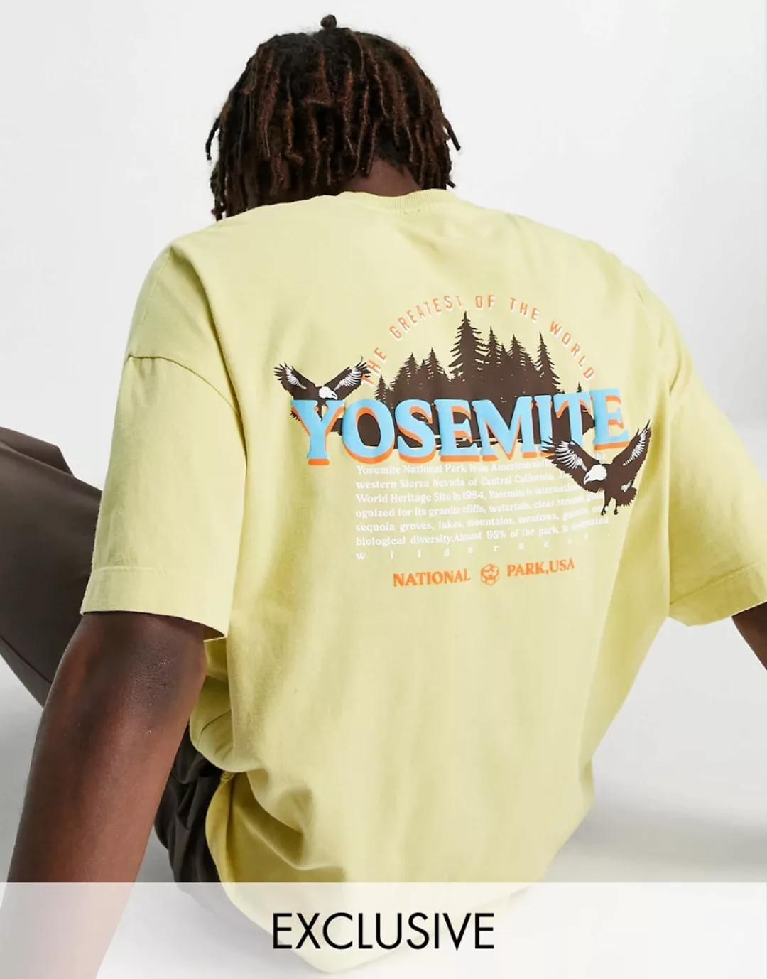 Reclaimed Vintage – Inspired – Oversize-T-Shirt mit Yosemite-Print auf dem günstig online kaufen