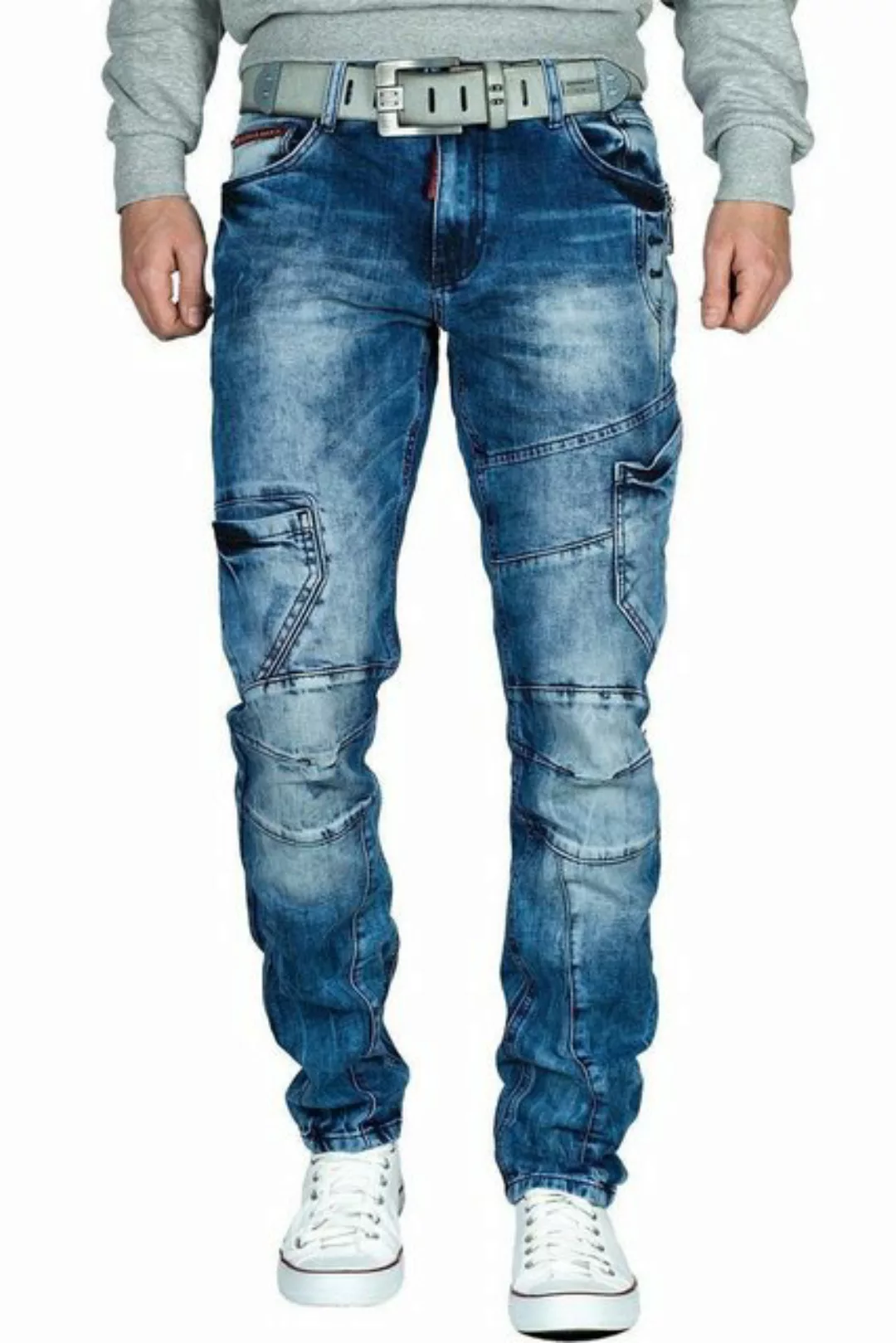 Cipo & Baxx Regular-fit-Jeans Cargo Hose BA-CD478 Blau W30/L34 (1-tlg) Leic günstig online kaufen