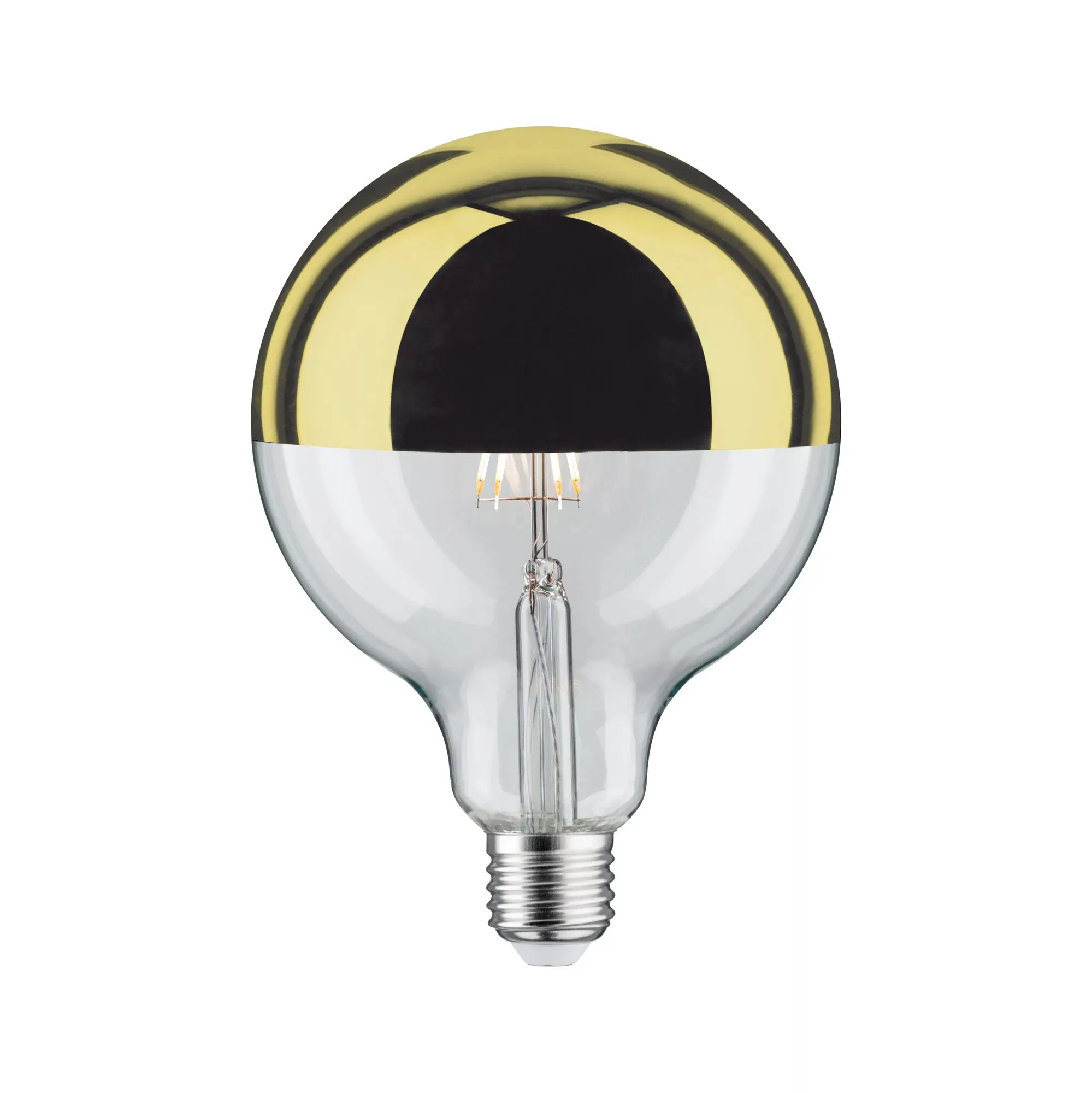 LED-Lampe E27 G125 827 6,5W Kopfspiegel gold günstig online kaufen