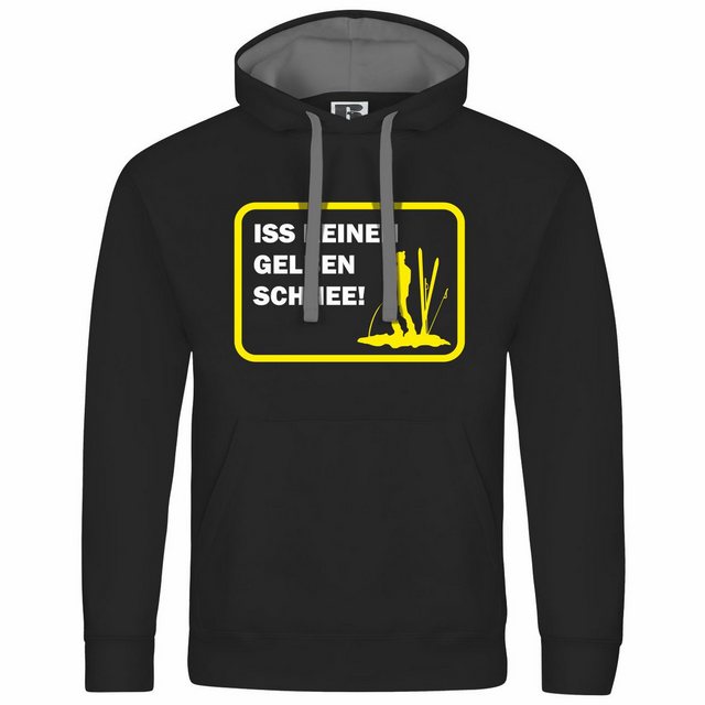 deinshirt Kapuzenpullover Herren Kapuzenpullover Iss keinen gelben Schnee M günstig online kaufen