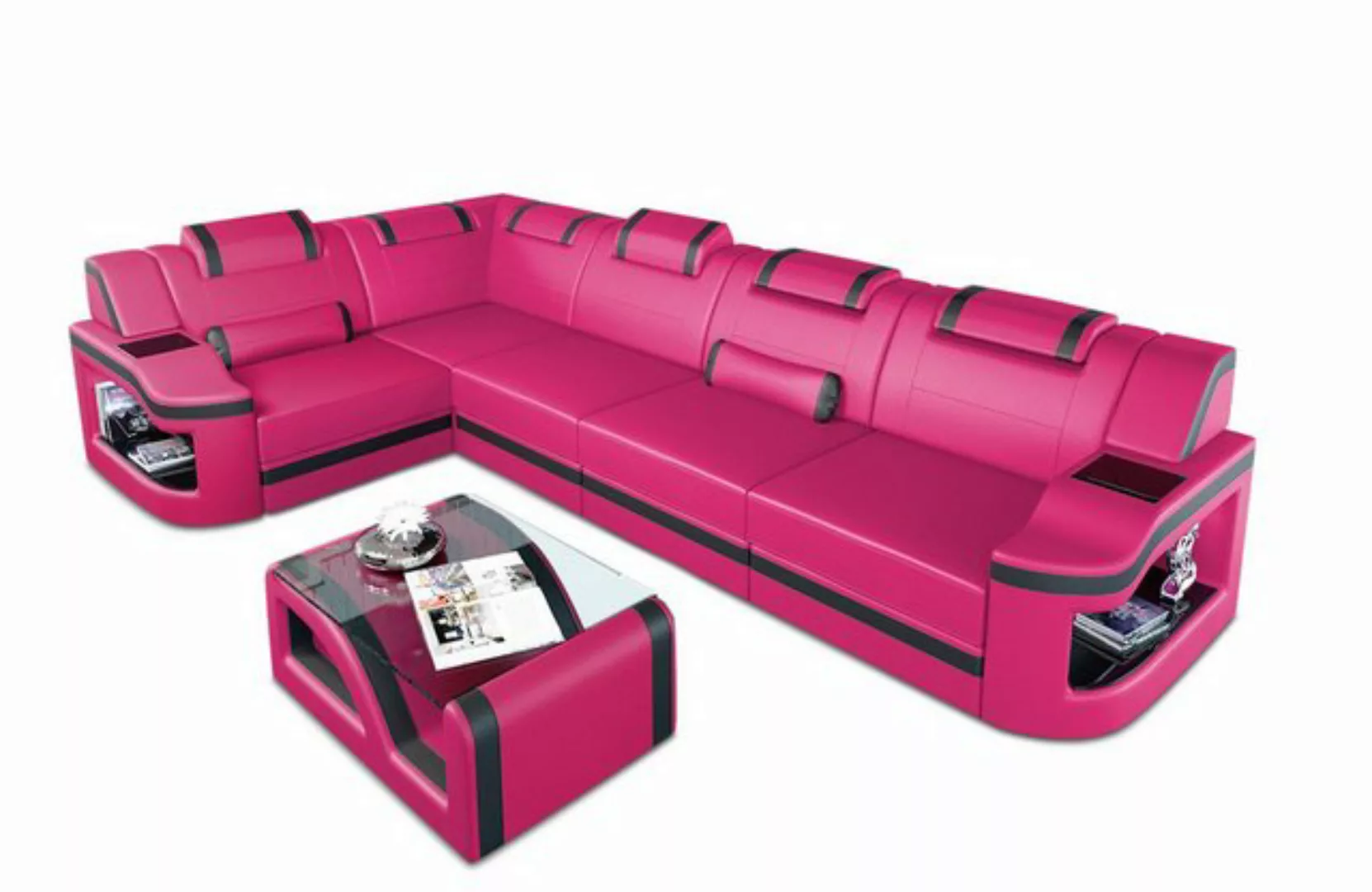 Sofa Dreams Ecksofa Ledersofa Padua L Form Ledercouch Leder Sofa, Couch, mi günstig online kaufen