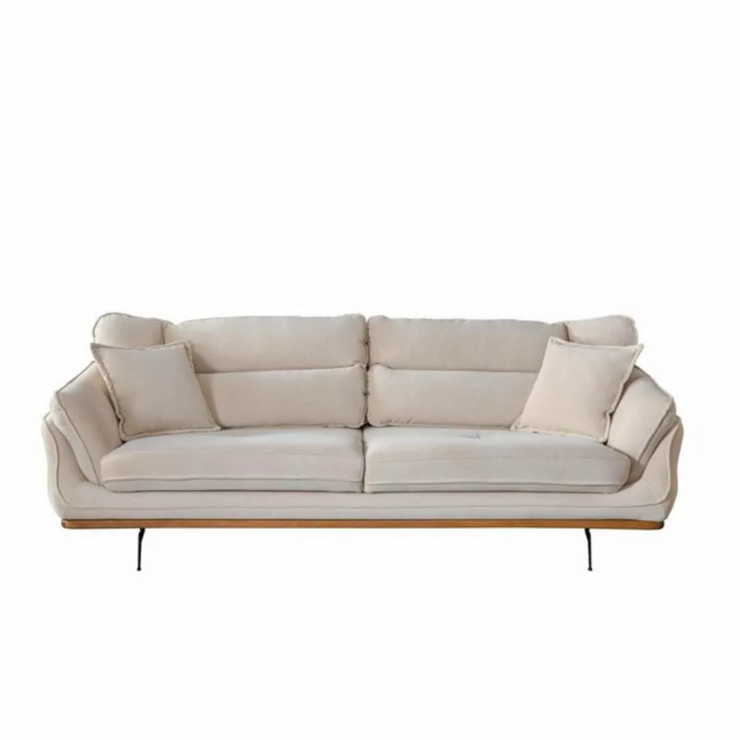 JVmoebel 3-Sitzer Beige Sofa Möbel Couchen Wohnzimmer Dreisitzer, Made in E günstig online kaufen