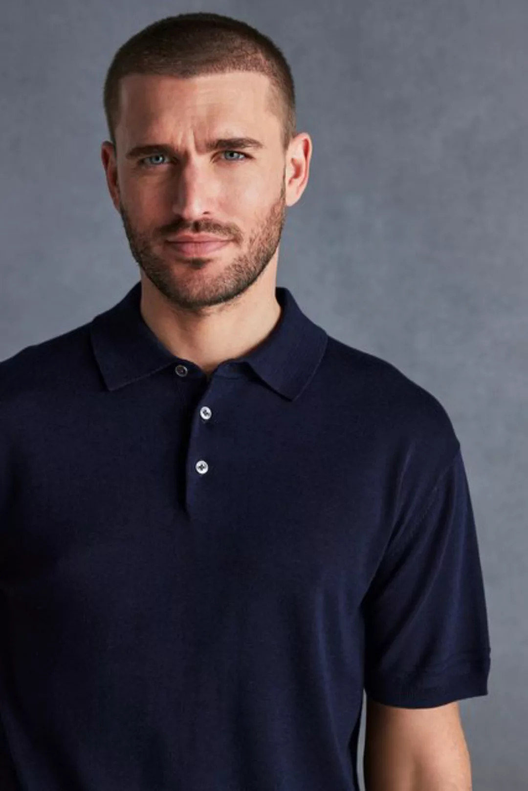 Next Poloshirt Signature Strick-Poloshirt im Regular Fit (1-tlg) günstig online kaufen