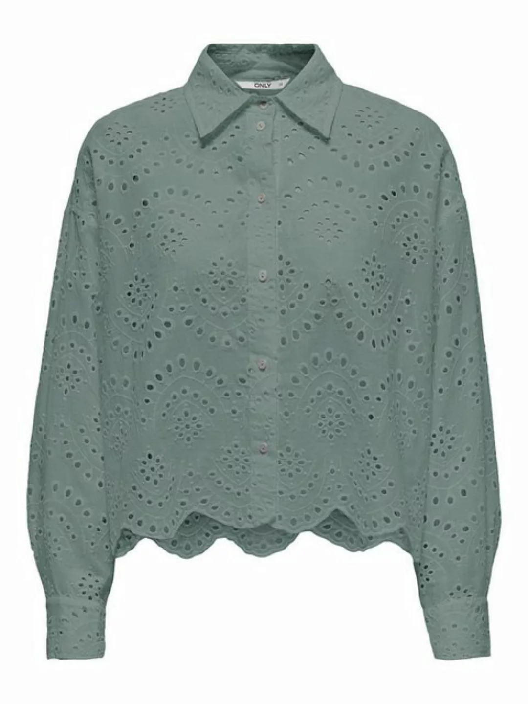 ONLY Blusenshirt Bluse lockeres Muschelsaum Hemd ONLVALAIS L/S SHIRT WVN NO günstig online kaufen