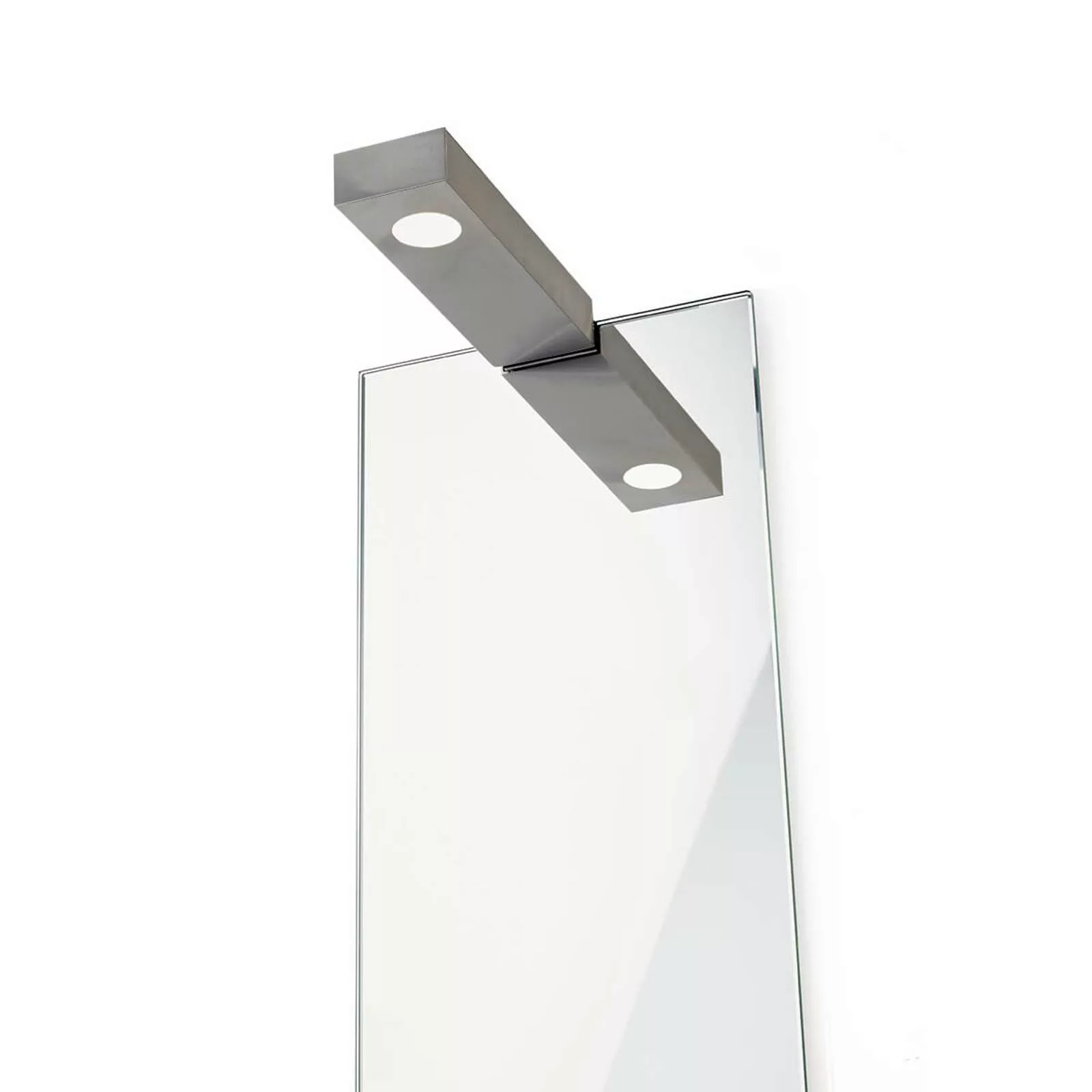 Wand- und Spiegelleuchte Flat 2 LED, nickel matt günstig online kaufen