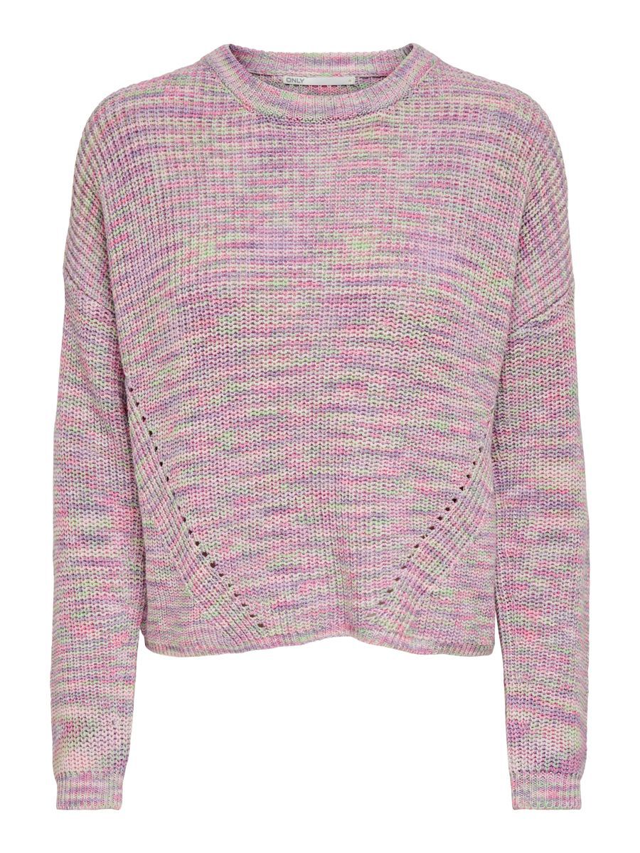 ONLY Multi Colored Knitted Pullover Damen Violett günstig online kaufen