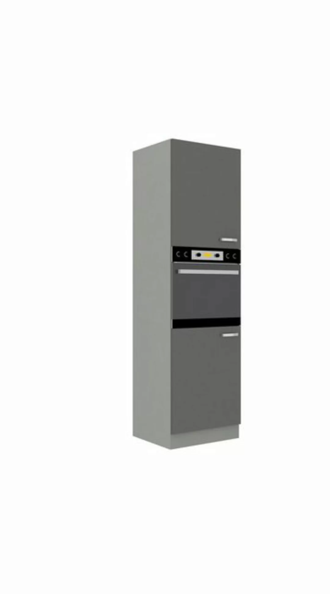 Küchen-Preisbombe Hochschrank 60 cm Küche Bianca Grey Grau Hochglanz Küchen günstig online kaufen