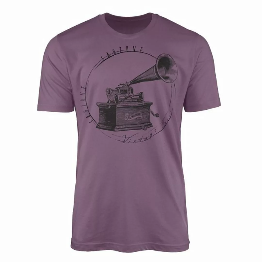 Sinus Art T-Shirt Vintage Herren T-Shirt Grammophon günstig online kaufen