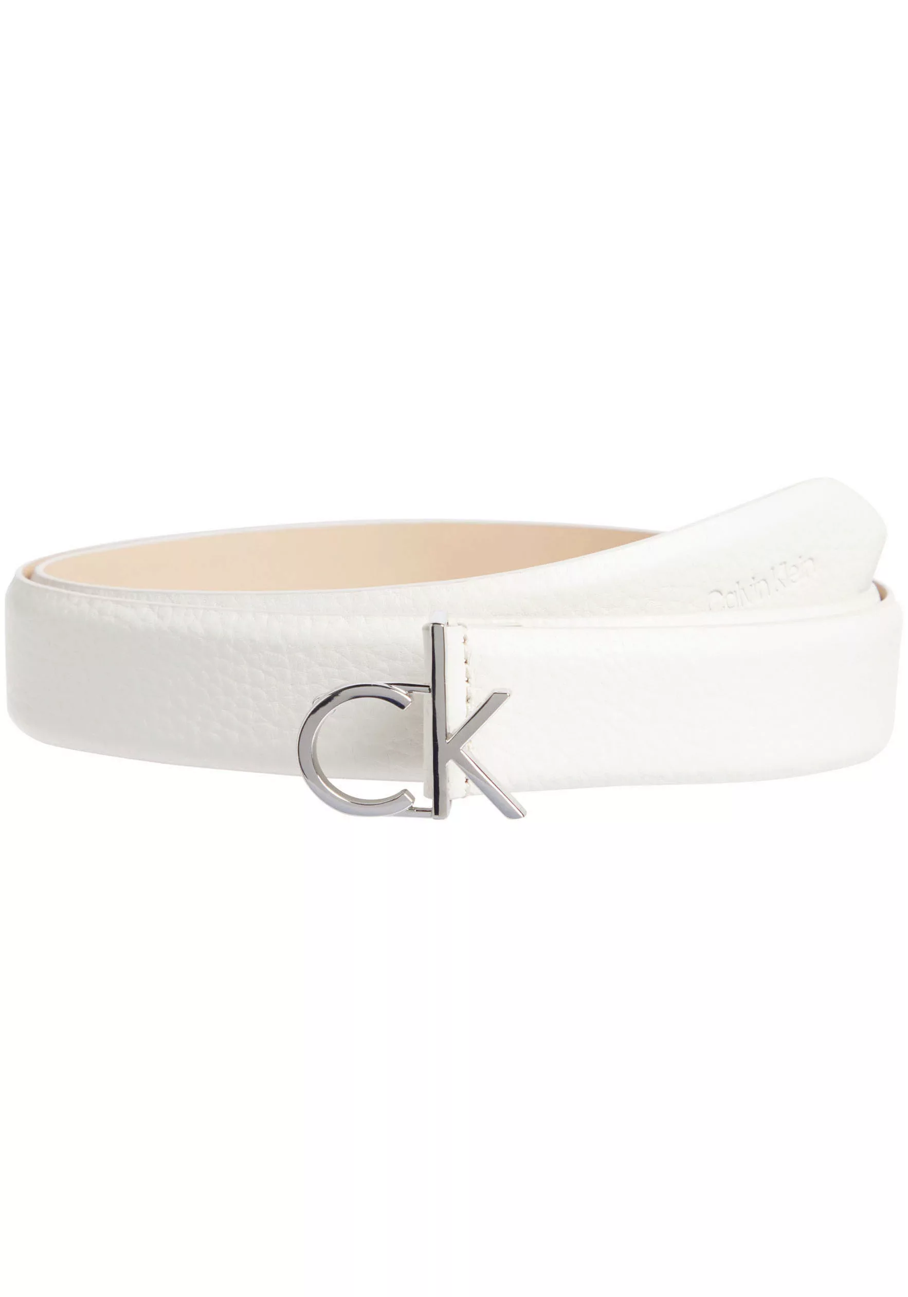 Calvin Klein Ledergürtel "CK LOGO BUCKLE BELT 3.0 PBL", mit Logoprägung als günstig online kaufen