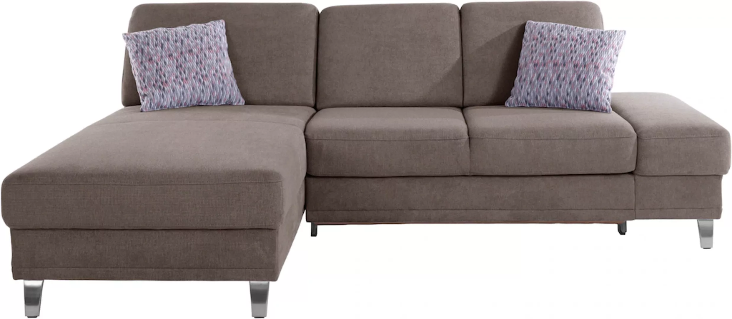 sit&more Ecksofa »Clio L-Form«, wahlweise mit Bettfunktion oder Vorziehsitz günstig online kaufen