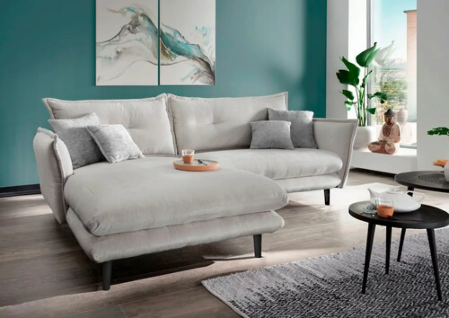INOSIGN Ecksofa »Lazio«, in verschiedenen Bezugsqualitäten und Farben liefe günstig online kaufen