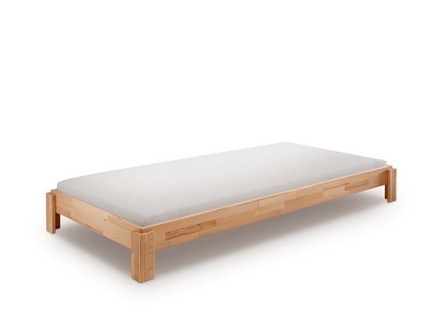 Main Möbel Stapelbett Einzelbett Stapelbett 90x200cm 'Dubi' Buche massiv na günstig online kaufen