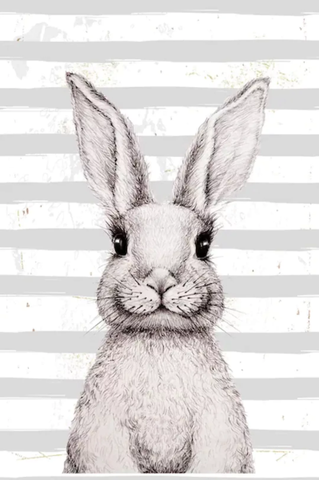 queence Metallbild "Bunny III", Hase, (1 St.) günstig online kaufen