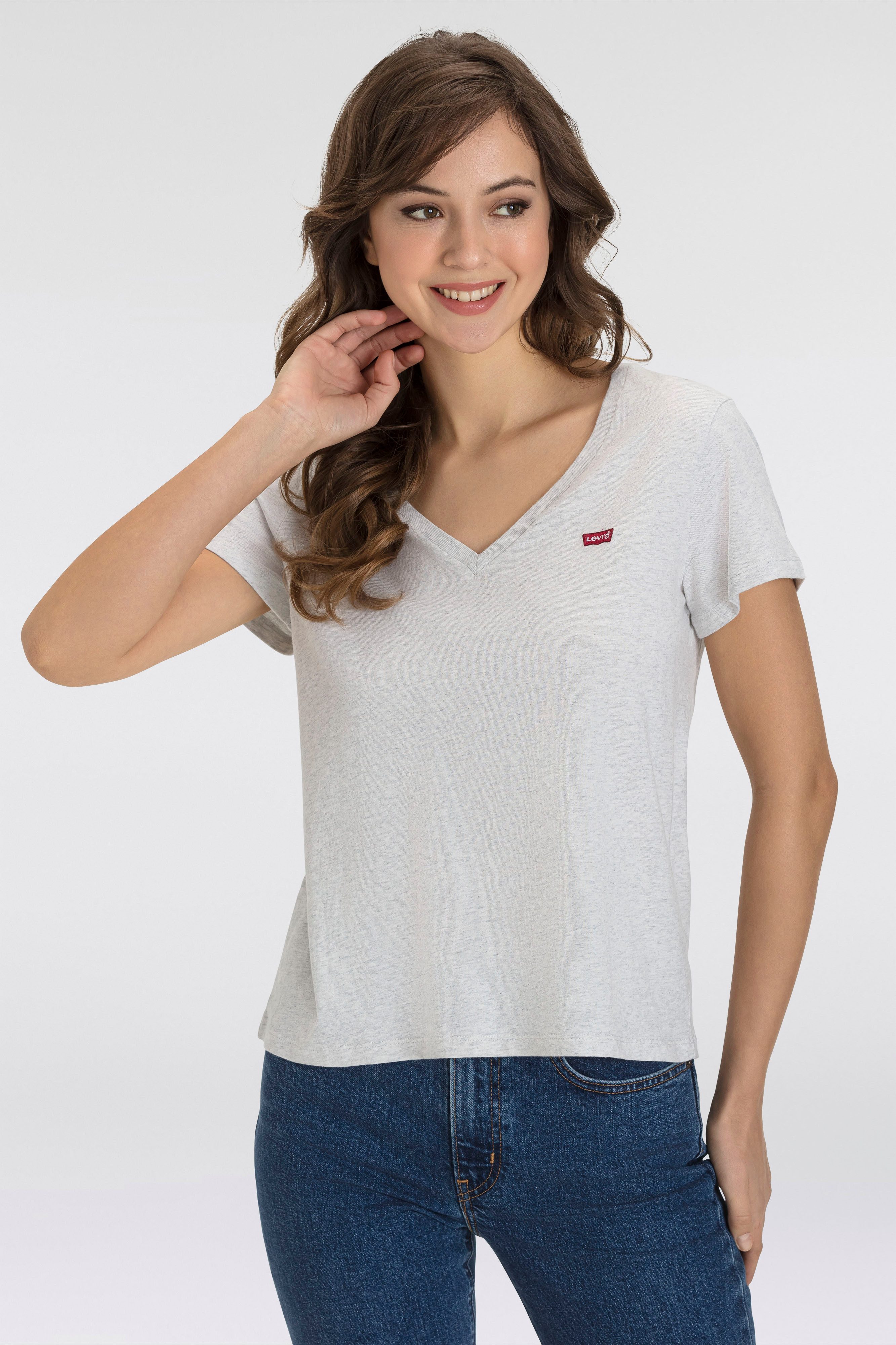 Levis V-Shirt "Perfect Tee", mit kleinem Batwing- Logo günstig online kaufen