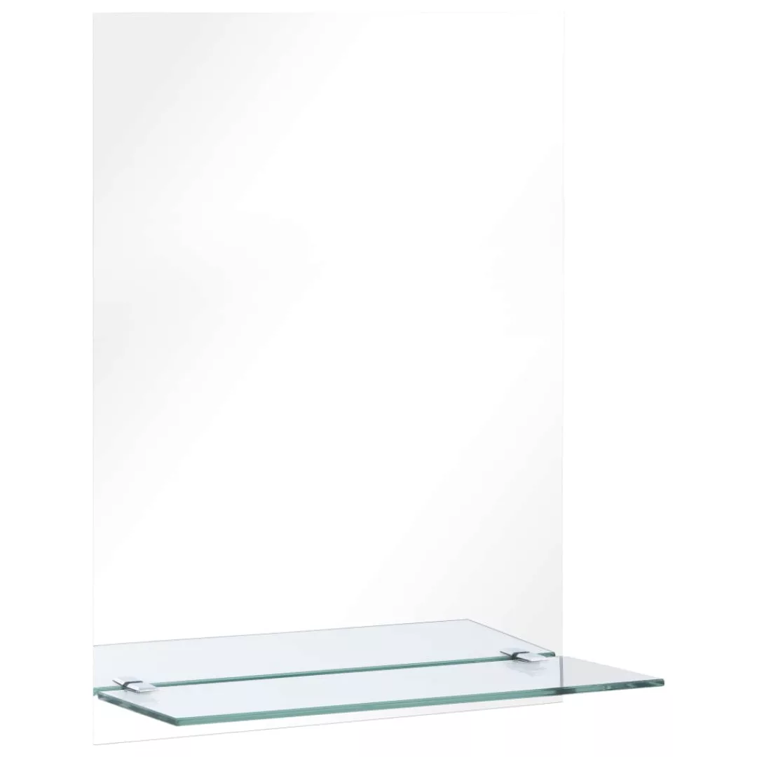 Wandspiegel Mit Regal 30×50 Cm Hartglas günstig online kaufen