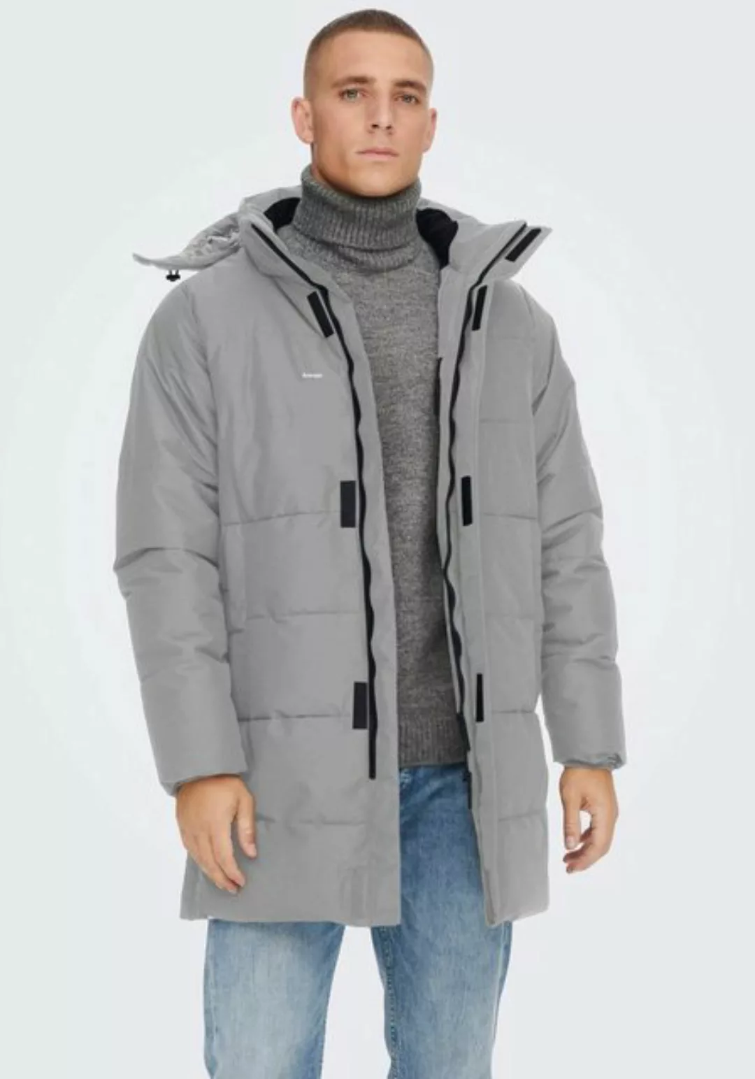 ONLY & SONS Steppjacke ONSCARL LIFE LONG QUILTED COAT NOOS OTW günstig online kaufen