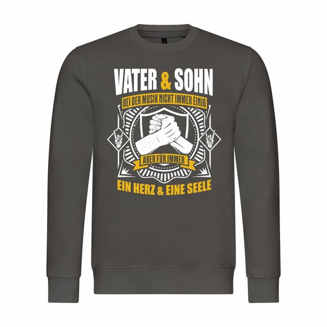 deinshirt Rundhalspullover Herren Sweatshirt Vater und Sohn ein Herz und ei günstig online kaufen