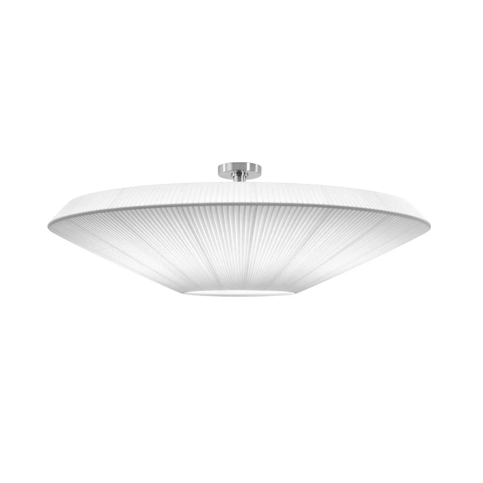 Bover Deckenlampe Siam 120, Höhe 36 cm, nickel/weiß günstig online kaufen
