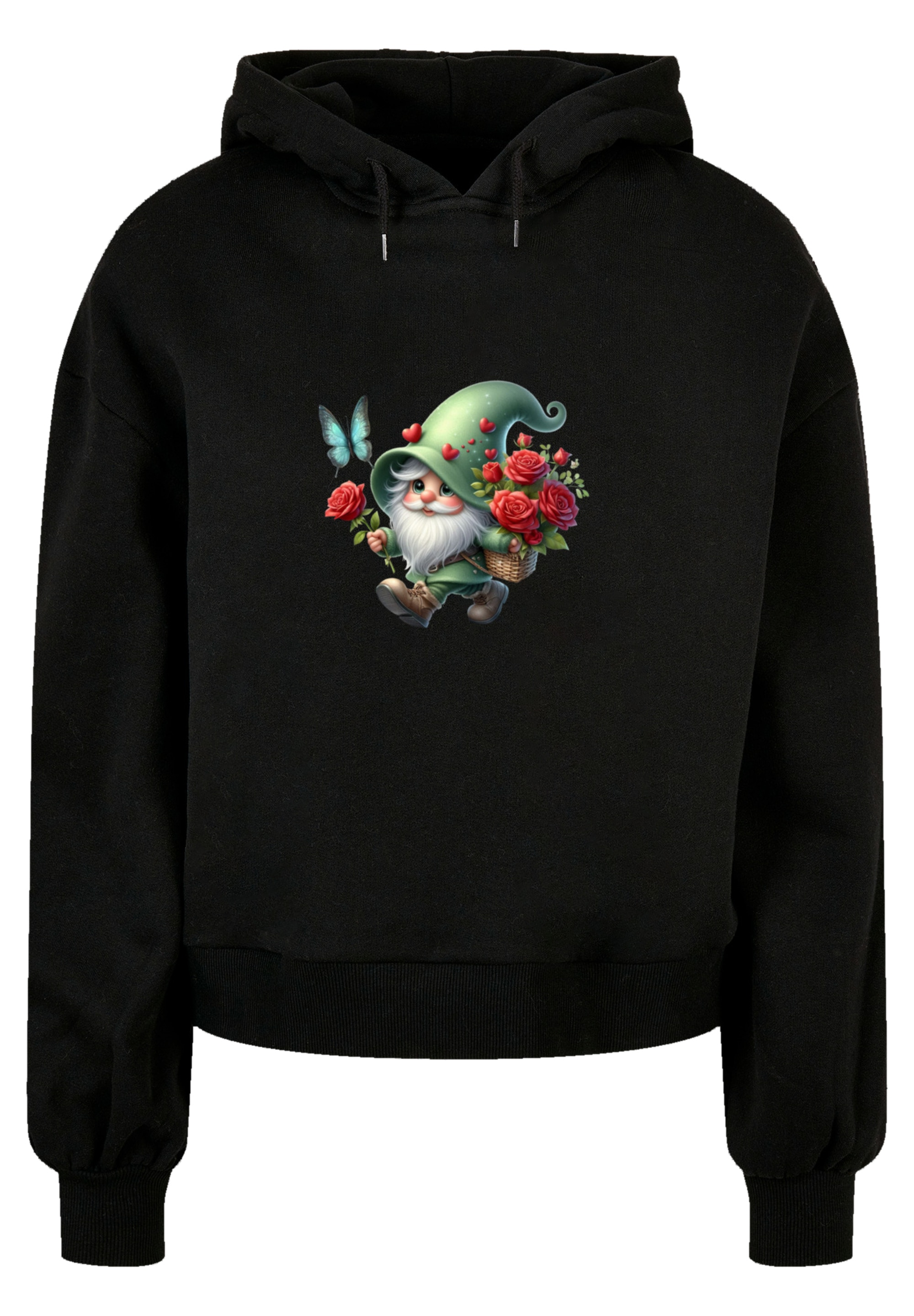 F4NT4STIC Sweatshirt "Gnom Frühling Blumen Schmetterling", Premium Qualität günstig online kaufen