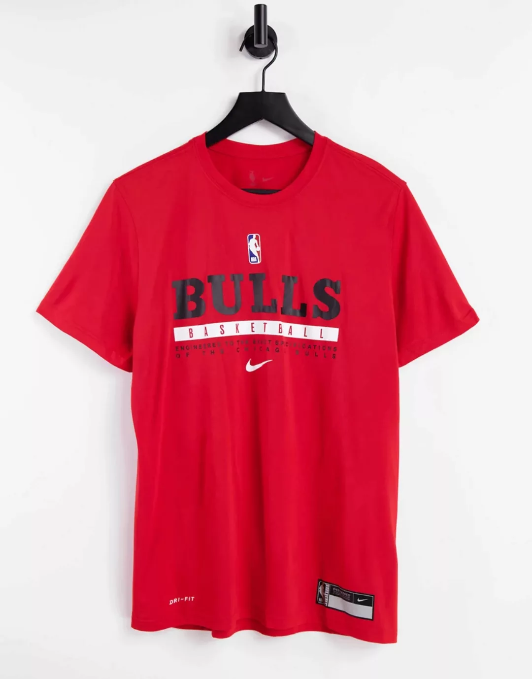 Nike Basketball – NBA Chicago Bulls – T-Shirt mit Grafik in Rot günstig online kaufen
