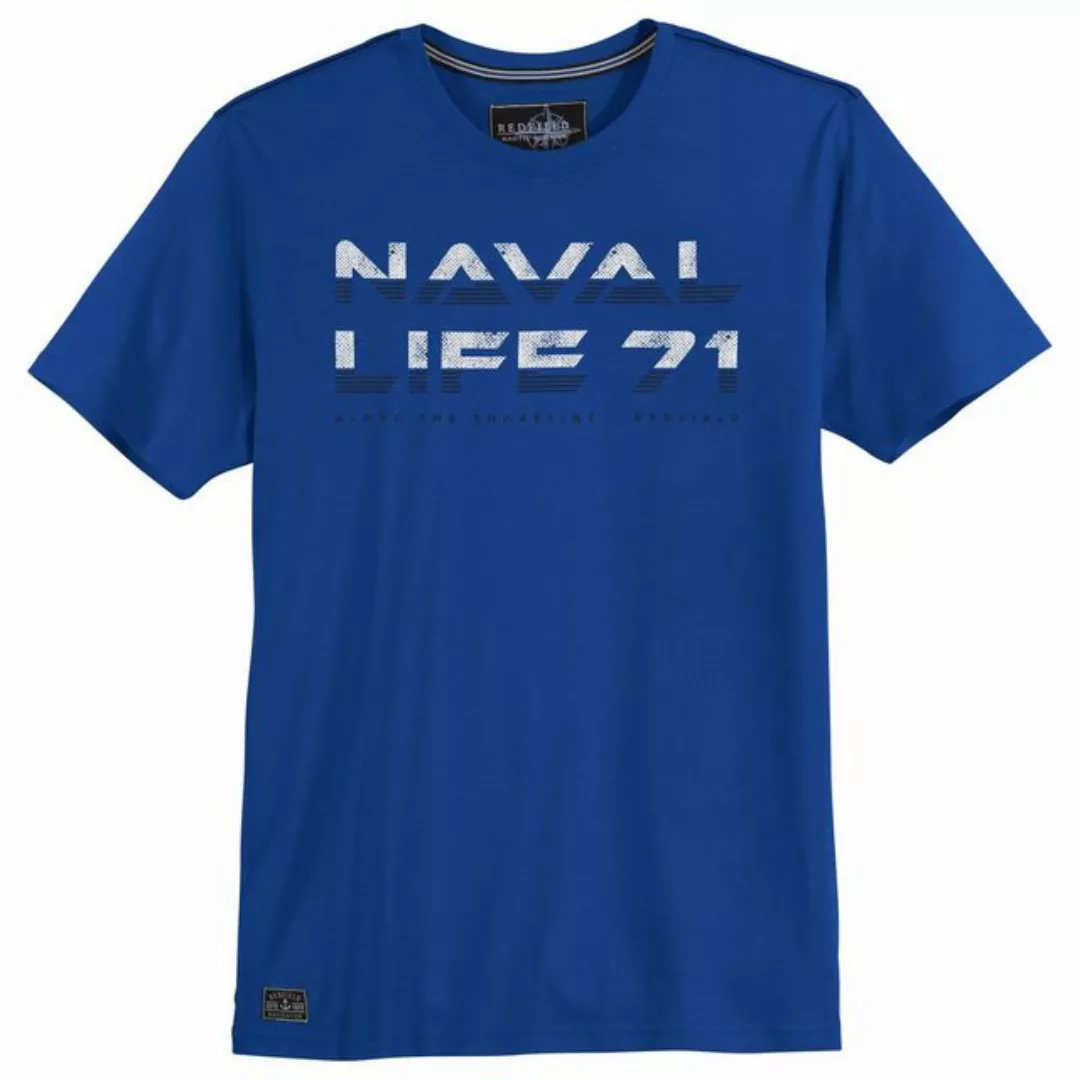 redfield Rundhalsshirt Große Größen Herren Redfield T-Shirt Naval Life 71 r günstig online kaufen