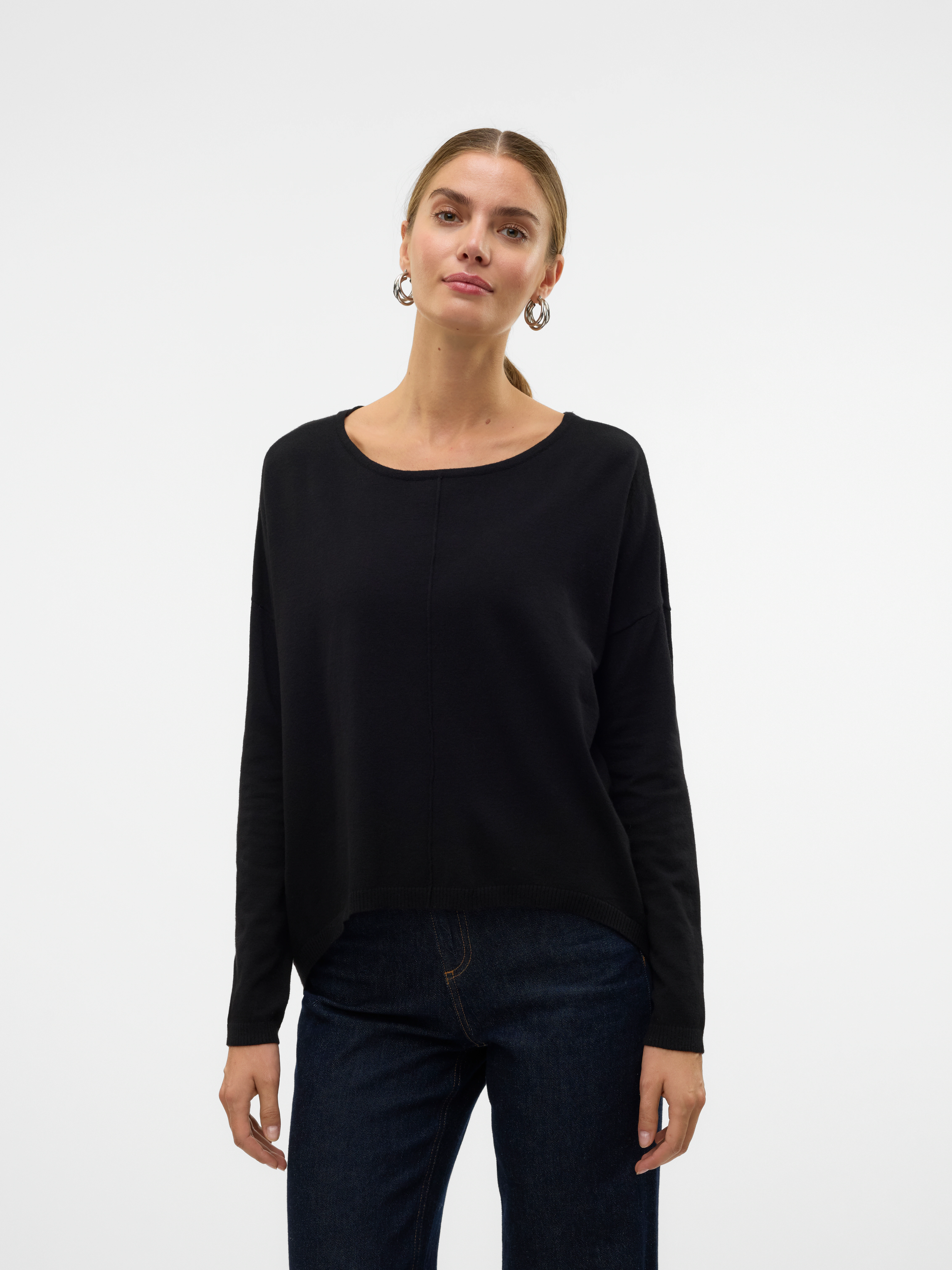 Vero Moda Rundhalspullover "VMBREEZE AURA LS ZIPPER BLOUSE NOOS" günstig online kaufen