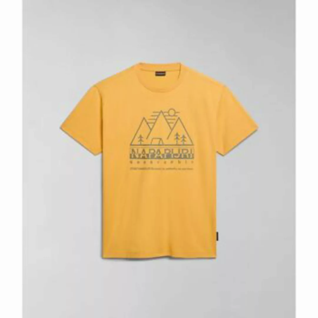 Napapijri  T-Shirts & Poloshirts S-FABER NP0A4HQE-1YJ YELLOW KUMQUAT günstig online kaufen