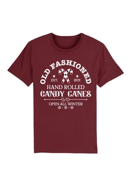 F4NT4STIC T-Shirt Cany Canes Retro Weihnachts Sign Premium Qualität günstig online kaufen