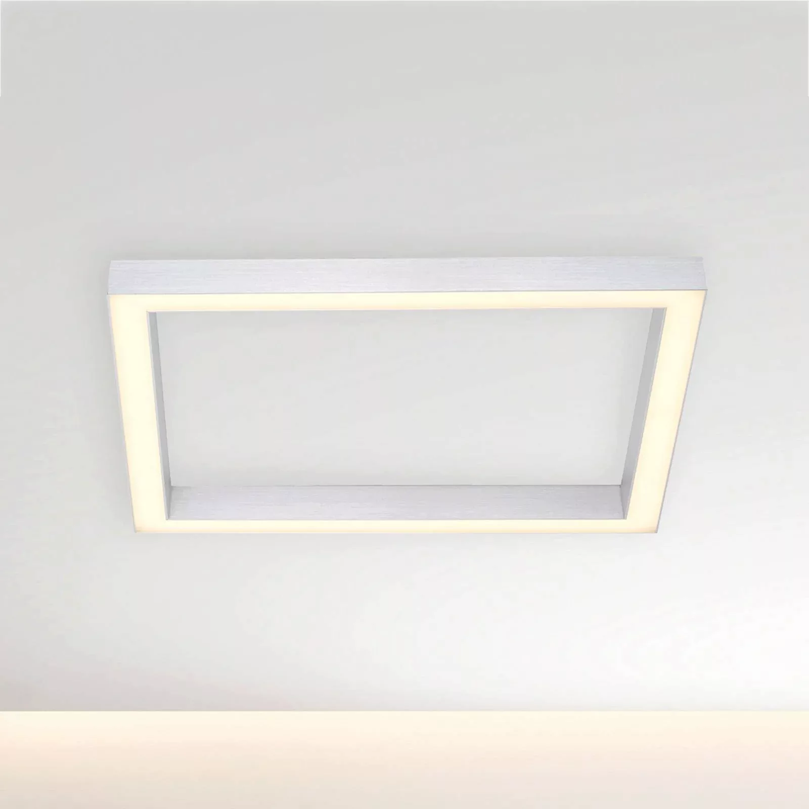 PURE Lines LED-Deckenleuchte quadratisch aluminium günstig online kaufen