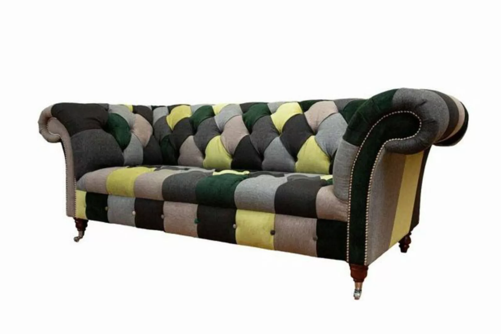 JVmoebel Sofa Moderner Bunter Sofa 3 Sitzer Luxus Möbel Chesterfield Möbel, günstig online kaufen