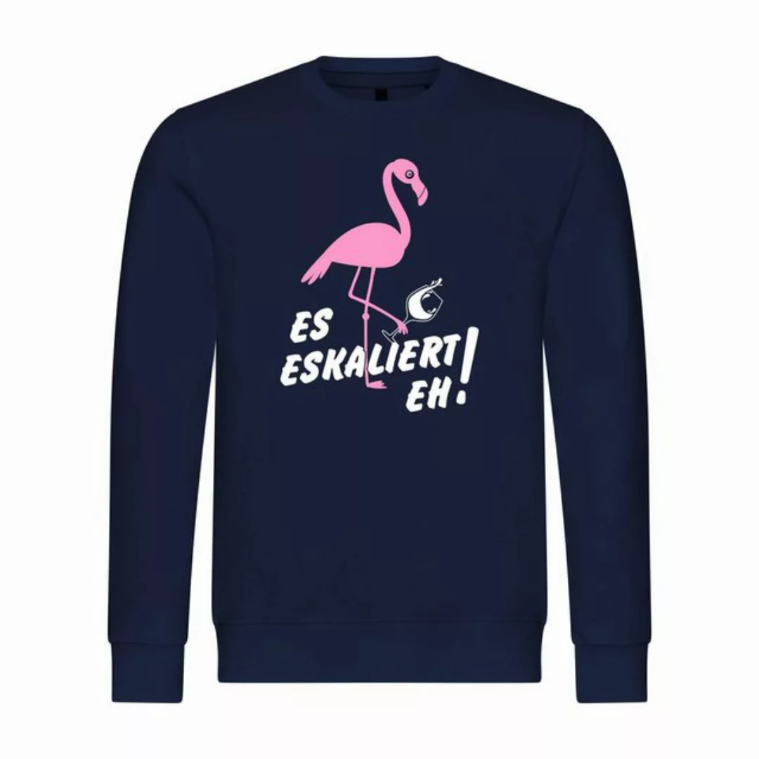 deinshirt Kapuzenpullover Herren Pullover Es eskaliert eh Flamingo Mit Prin günstig online kaufen