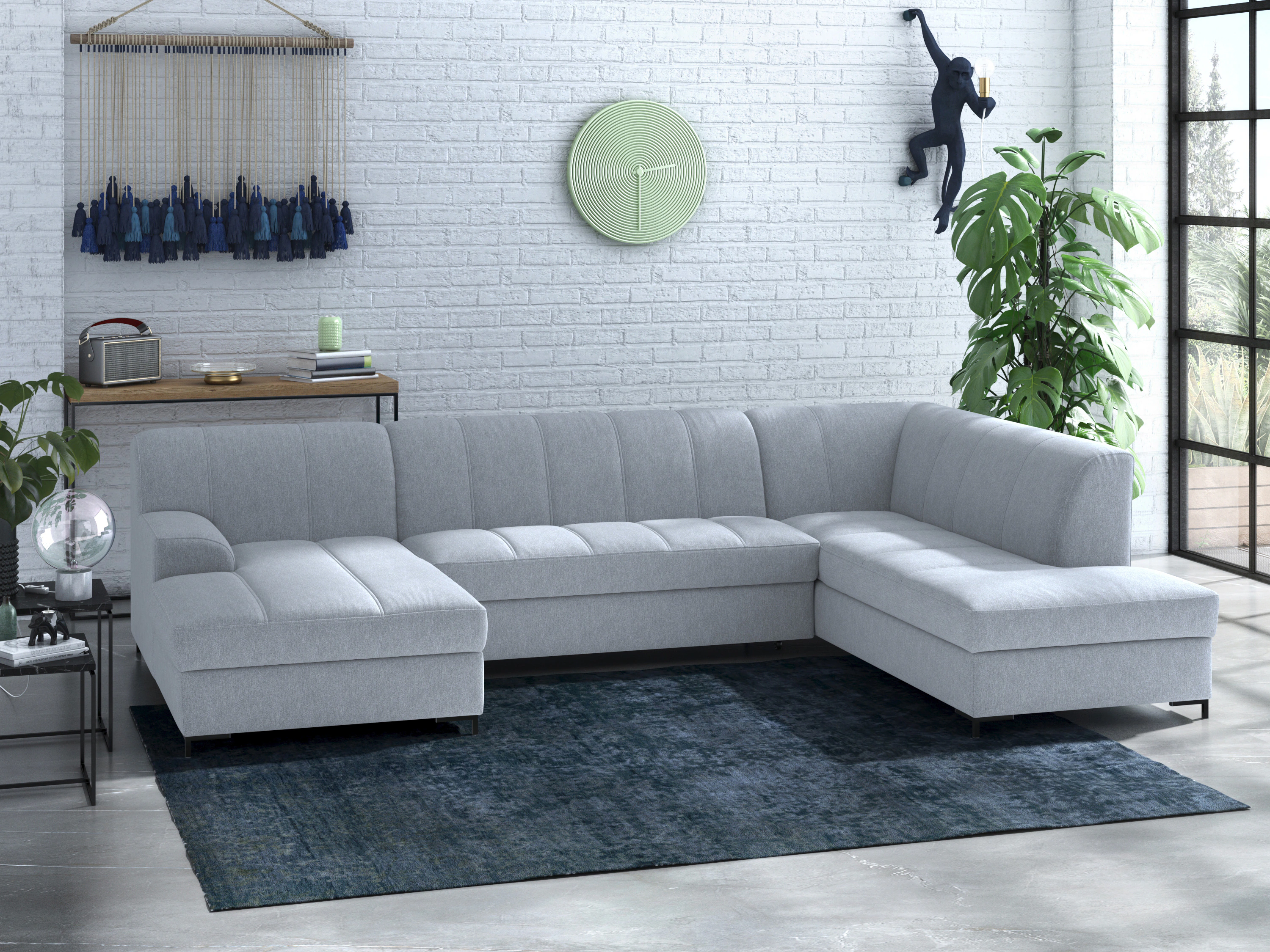 INOSIGN Wohnlandschaft "Balme, moderne Formensprache, zeitloses Design, U-F günstig online kaufen