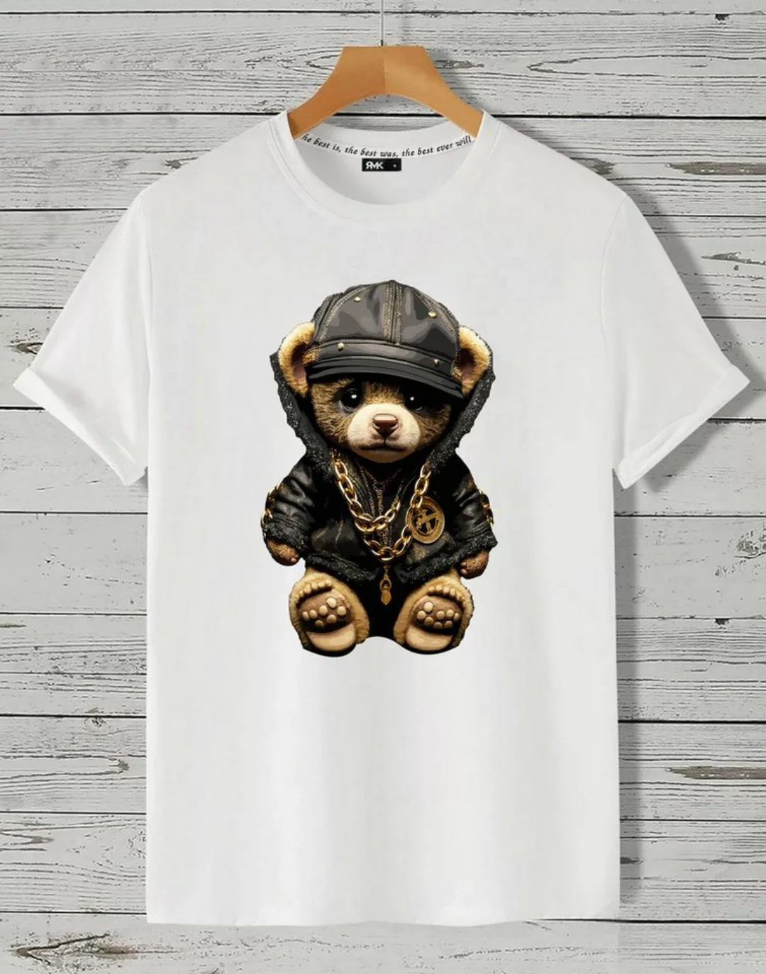 RMK T-Shirt Herren Shirt Sommer Teddybär Bär Bear aus Baumwolle günstig online kaufen