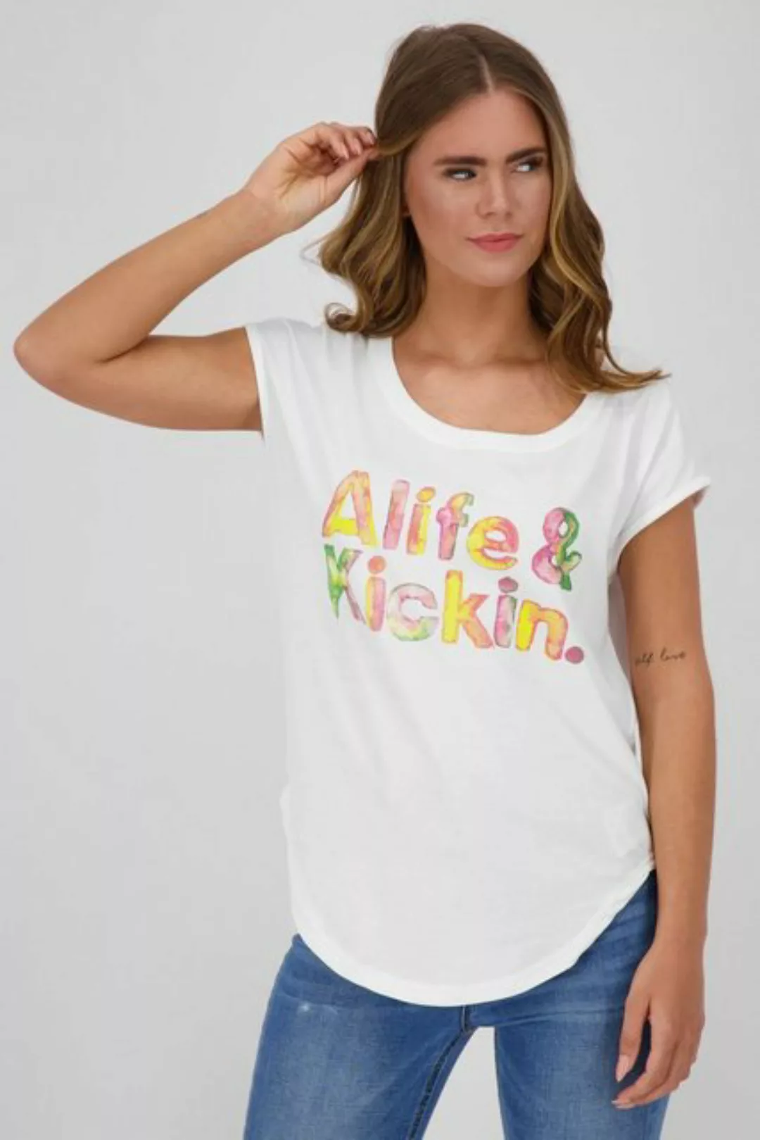 Alife & Kickin Rundhalsshirt SelinaAK Shirt Damen Shirt günstig online kaufen