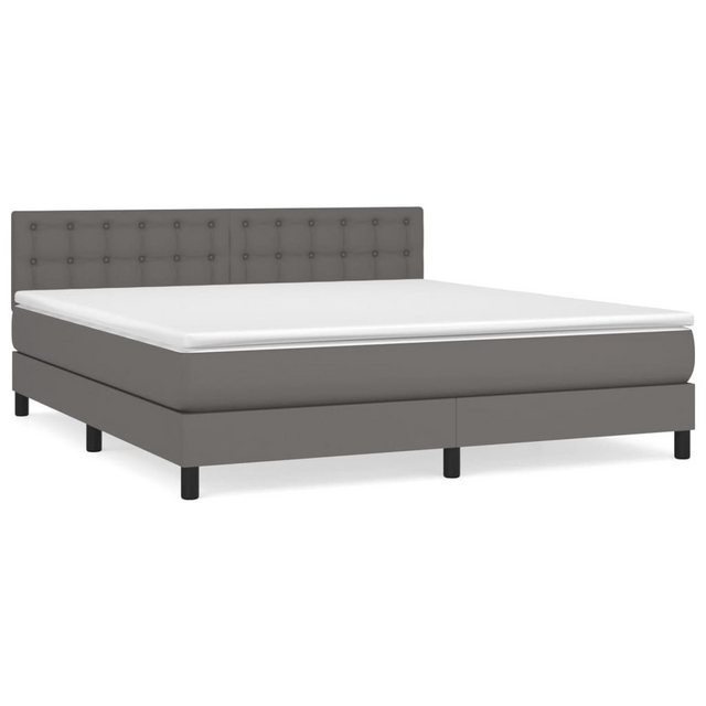 vidaXL Boxspringbett Bett Boxspringbett mit Matratze Kunstleder (180 x 200 günstig online kaufen