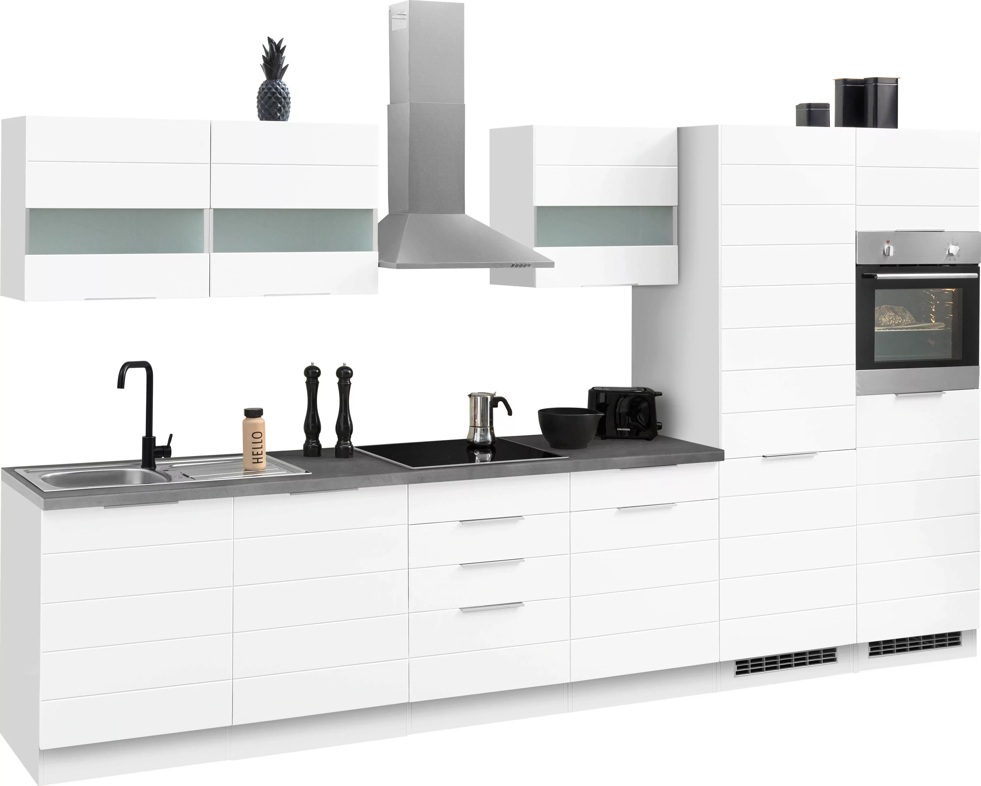 KOCHSTATION Küchenzeile "KS-Luhe", 360 cm breit, wahlweise mit oder ohne E- günstig online kaufen