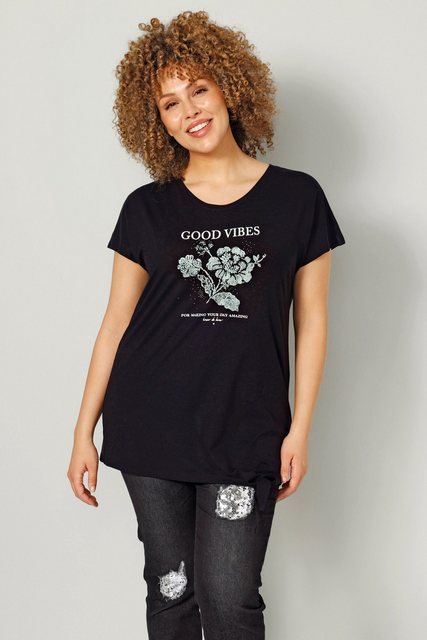 MIAMODA Rundhalsshirt T-Shirt Druck-Motiv Rundhals Halbarm günstig online kaufen