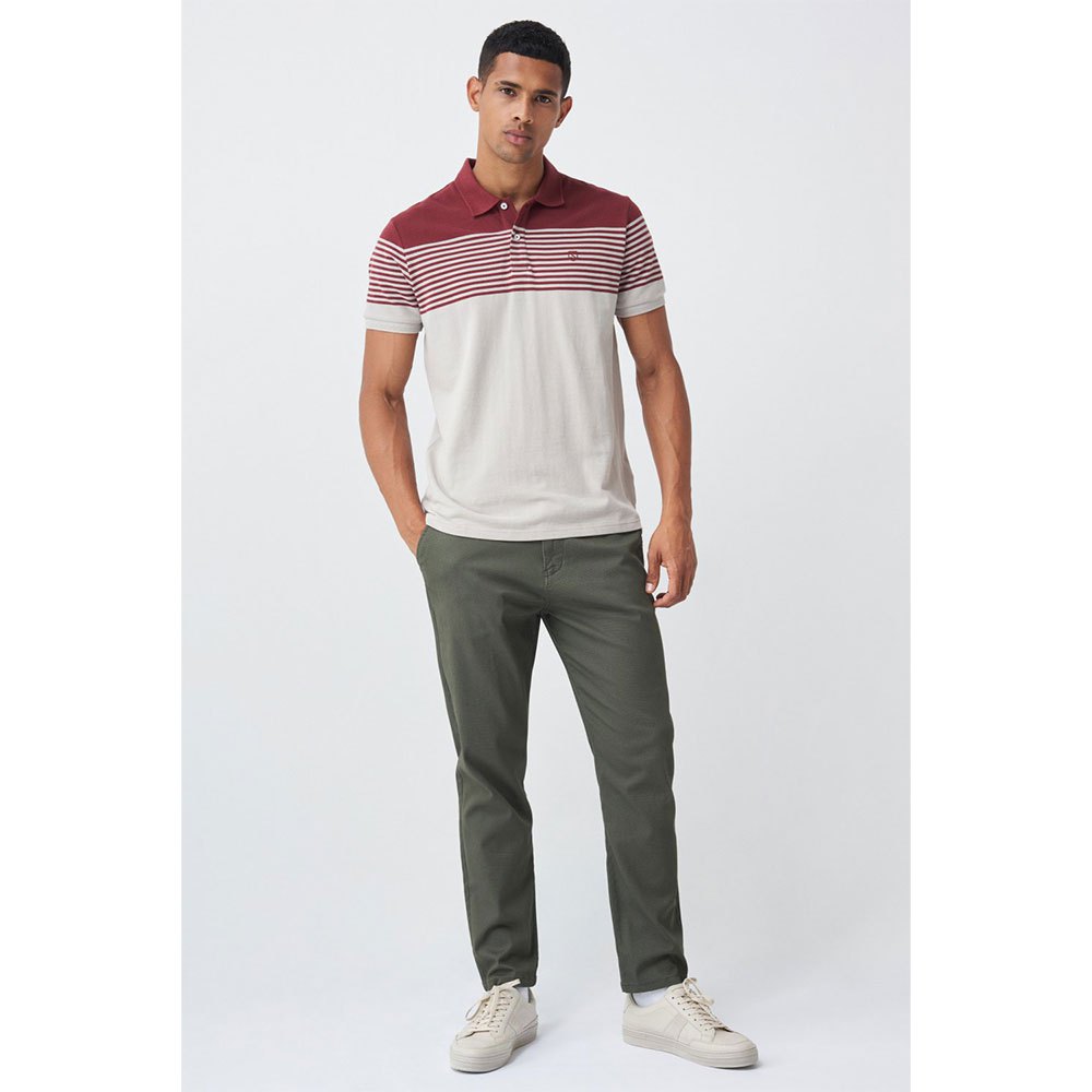 Salsa Jeans 125494-601 / Striped Slim Fit Kurzarm Polo XL Pink günstig online kaufen