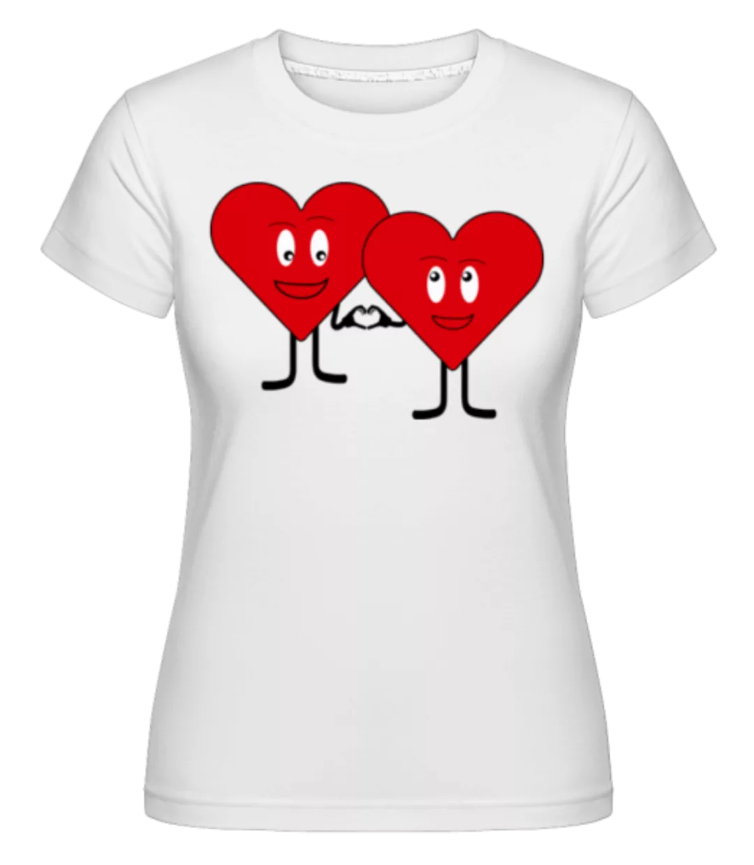 Zwei Herzen Lieben Sich · Shirtinator Frauen T-Shirt günstig online kaufen