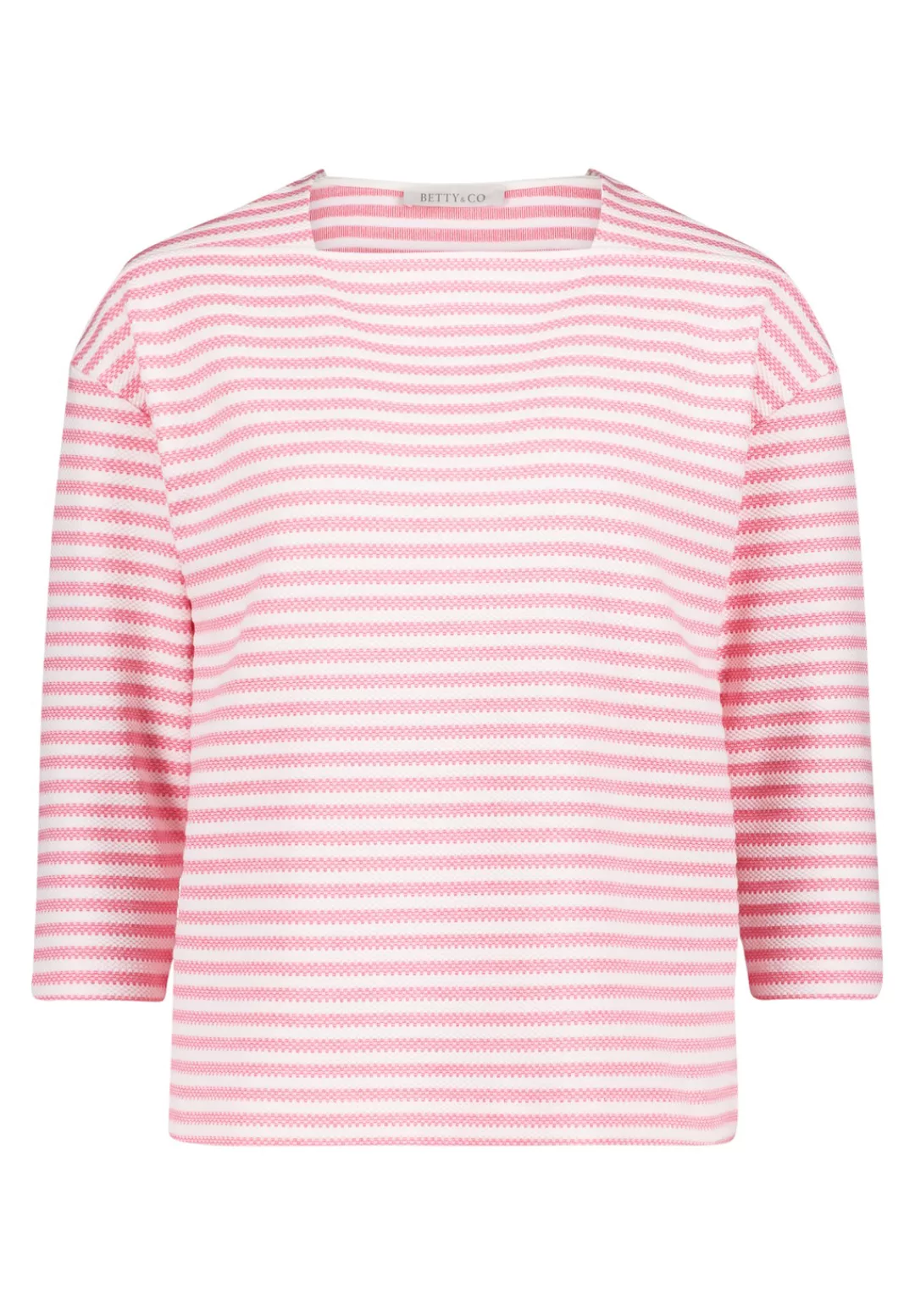 Betty&Co 3/4-Arm-Shirt "Betty & Co Damen Ringelshirt mit U-Boot-Ausschnitt" günstig online kaufen
